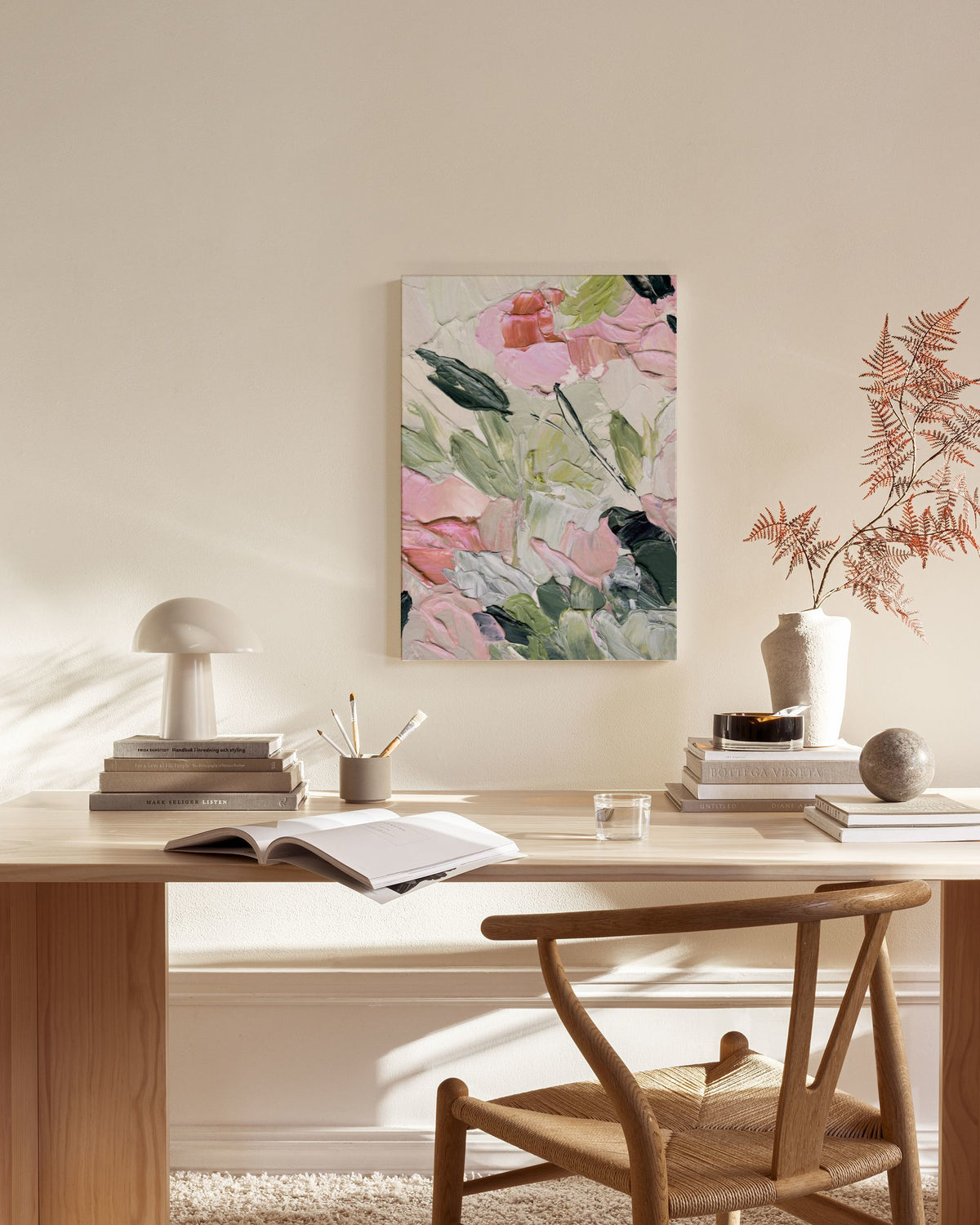 Flowers in Paint No1 Canvas print