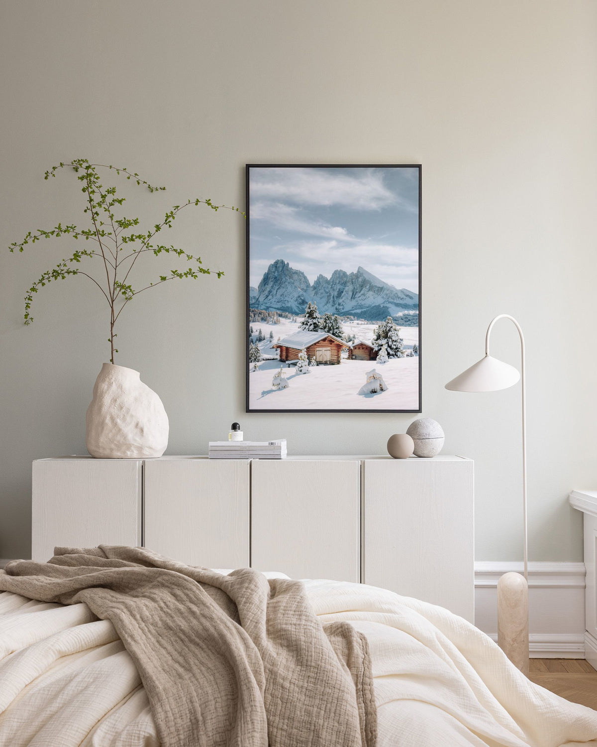Snowy Seiser Alm Canvas print