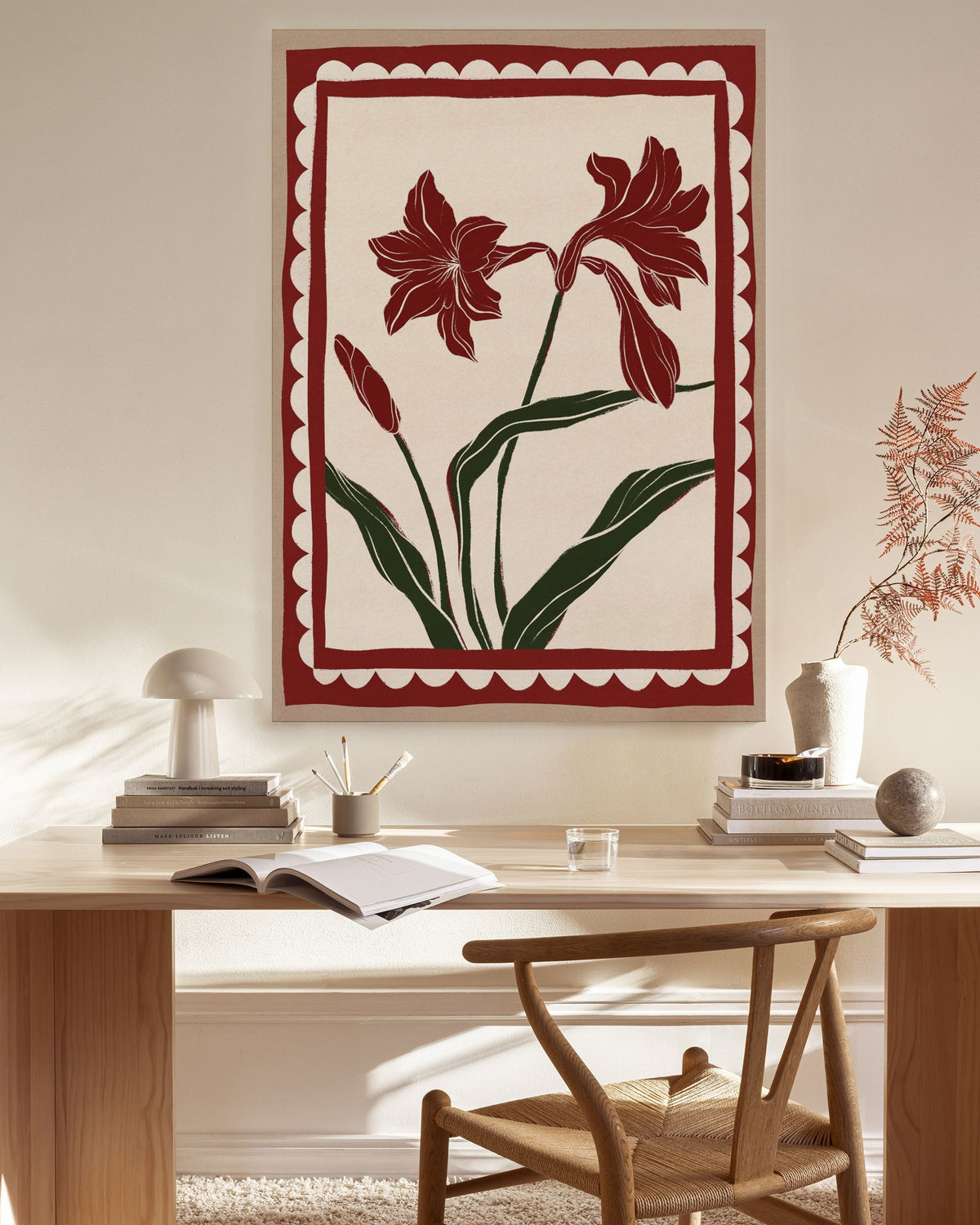 Framed In Bloom Canvas print