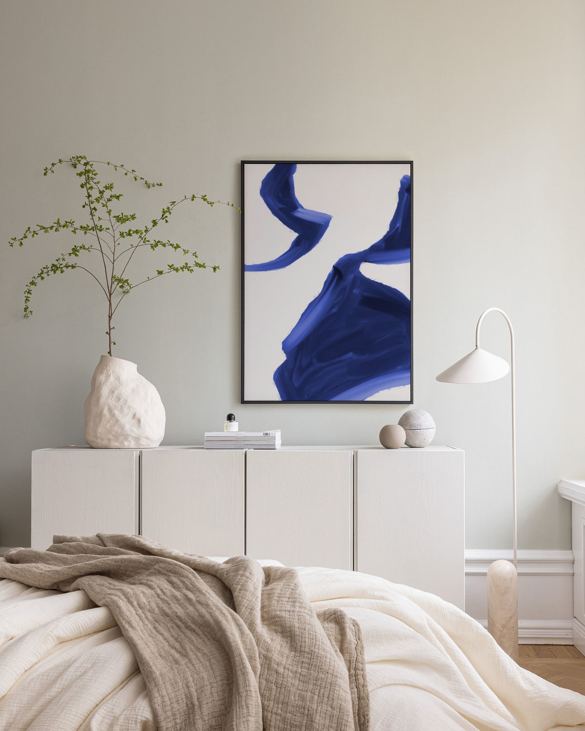Indigo Abstract No2 Canvas print