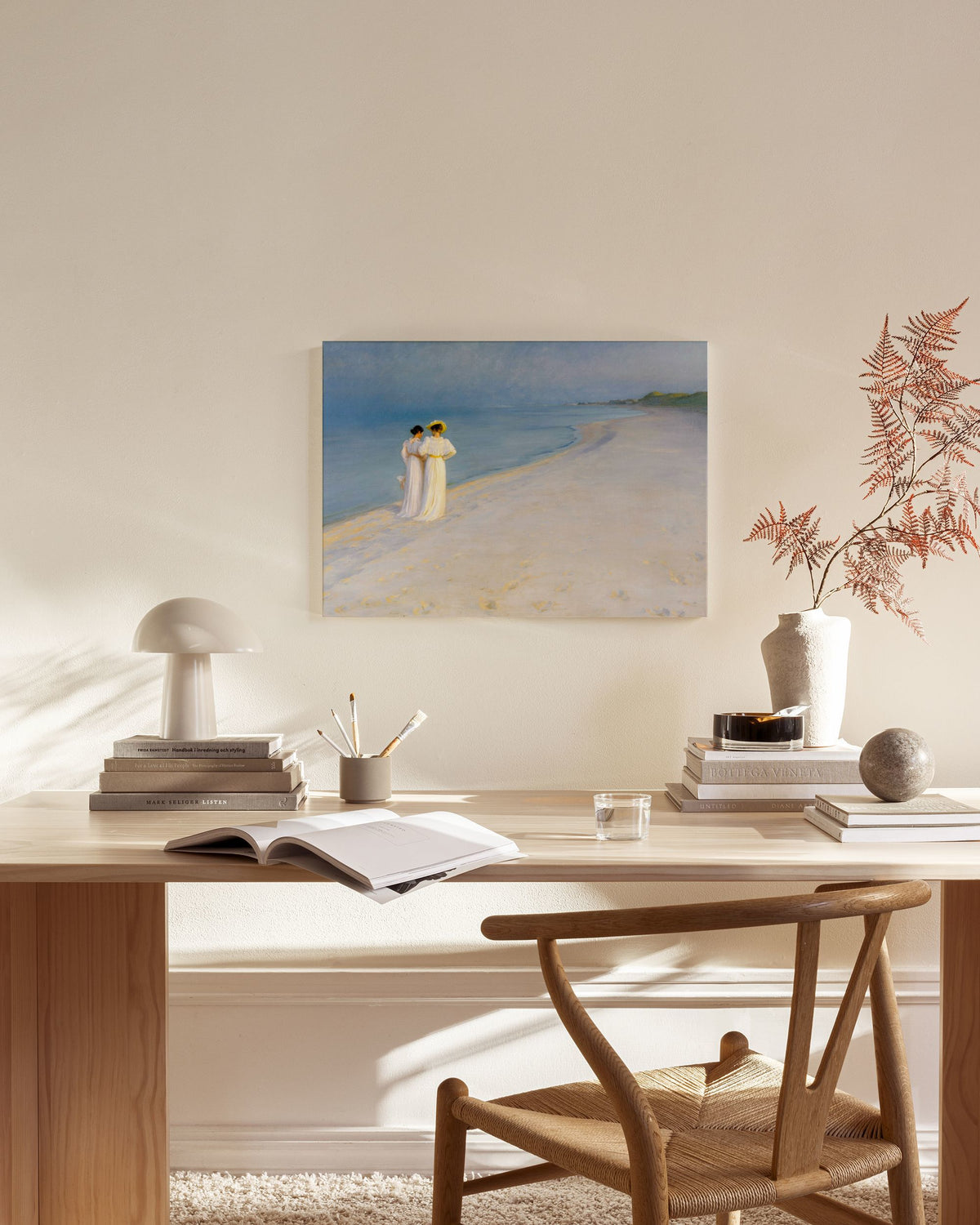 Krøyer - Summer Evening on Skagen's Southern Beach Canvas print