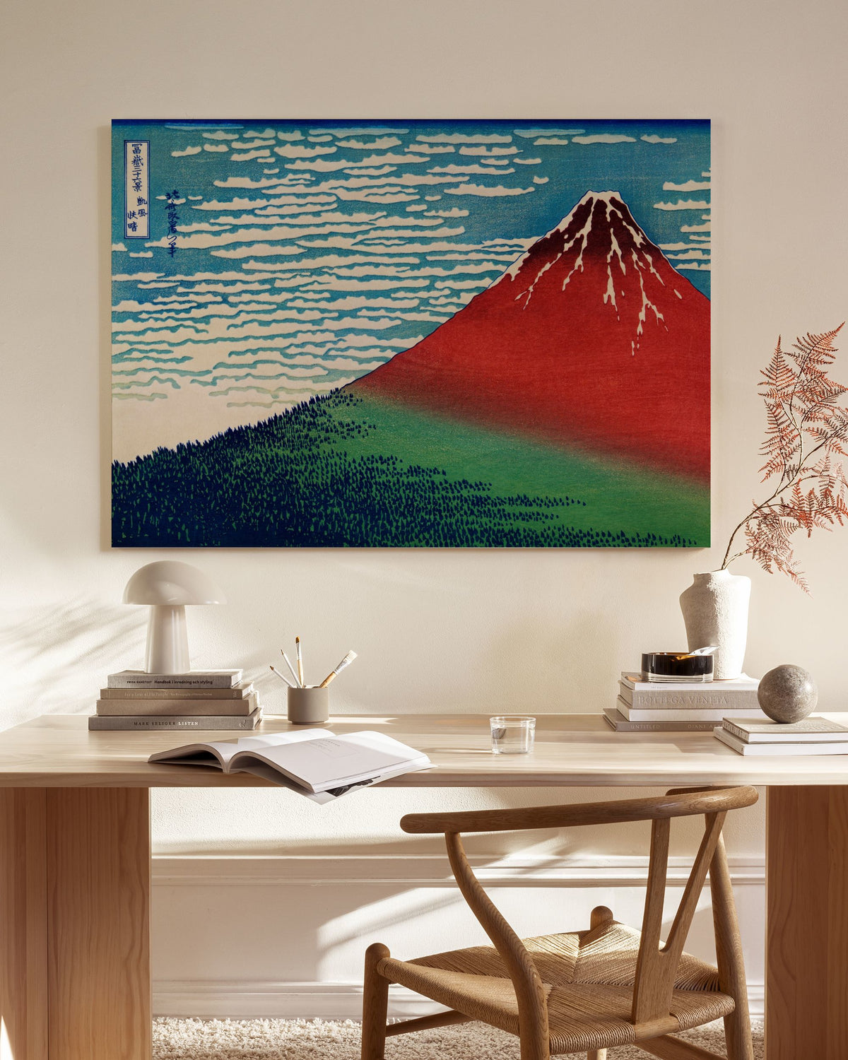 Katsushika Hokusai - South Wind, Clear Sky Canvas print