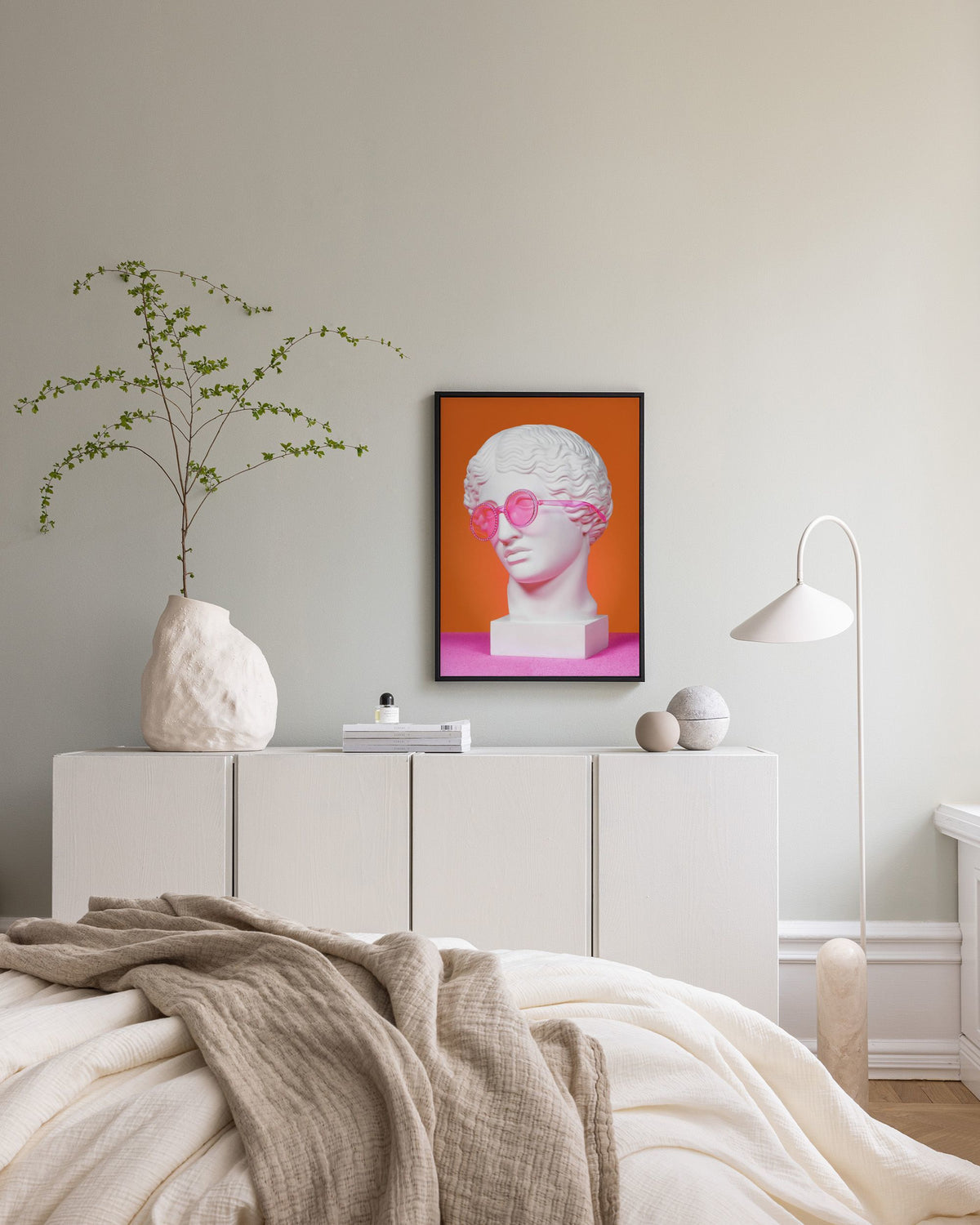 Greek God in Glasses Canvas print