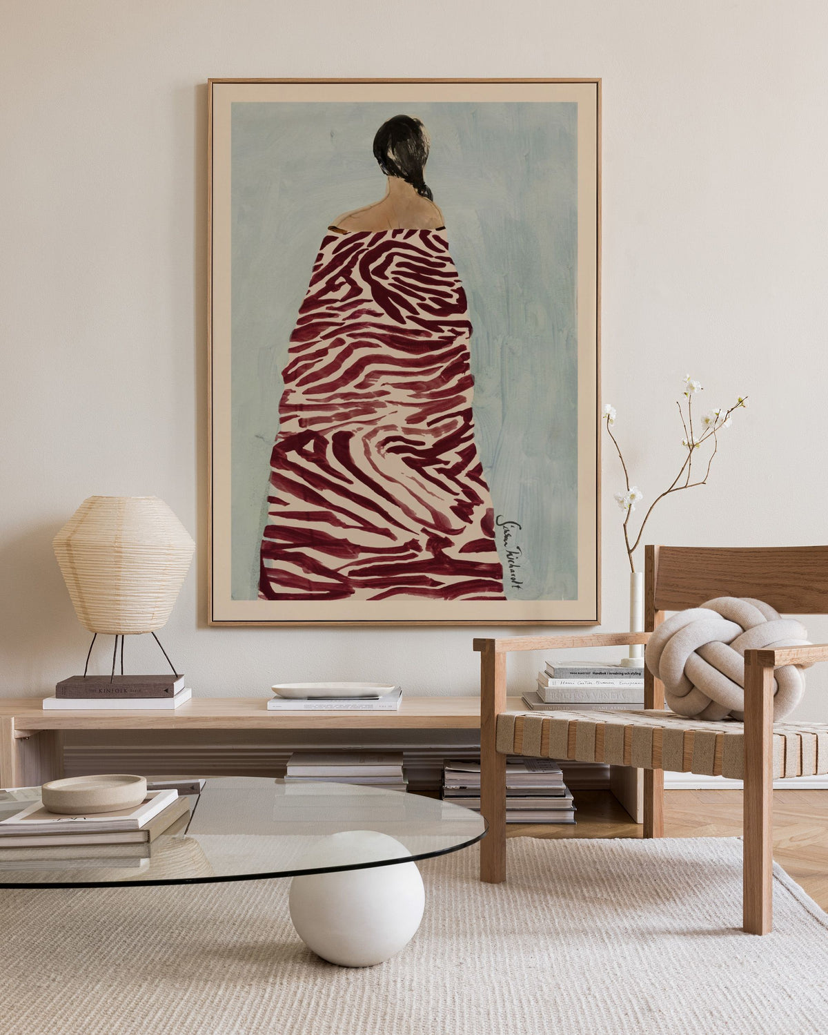Sissan Richardt - Zebra Robe Canvas print