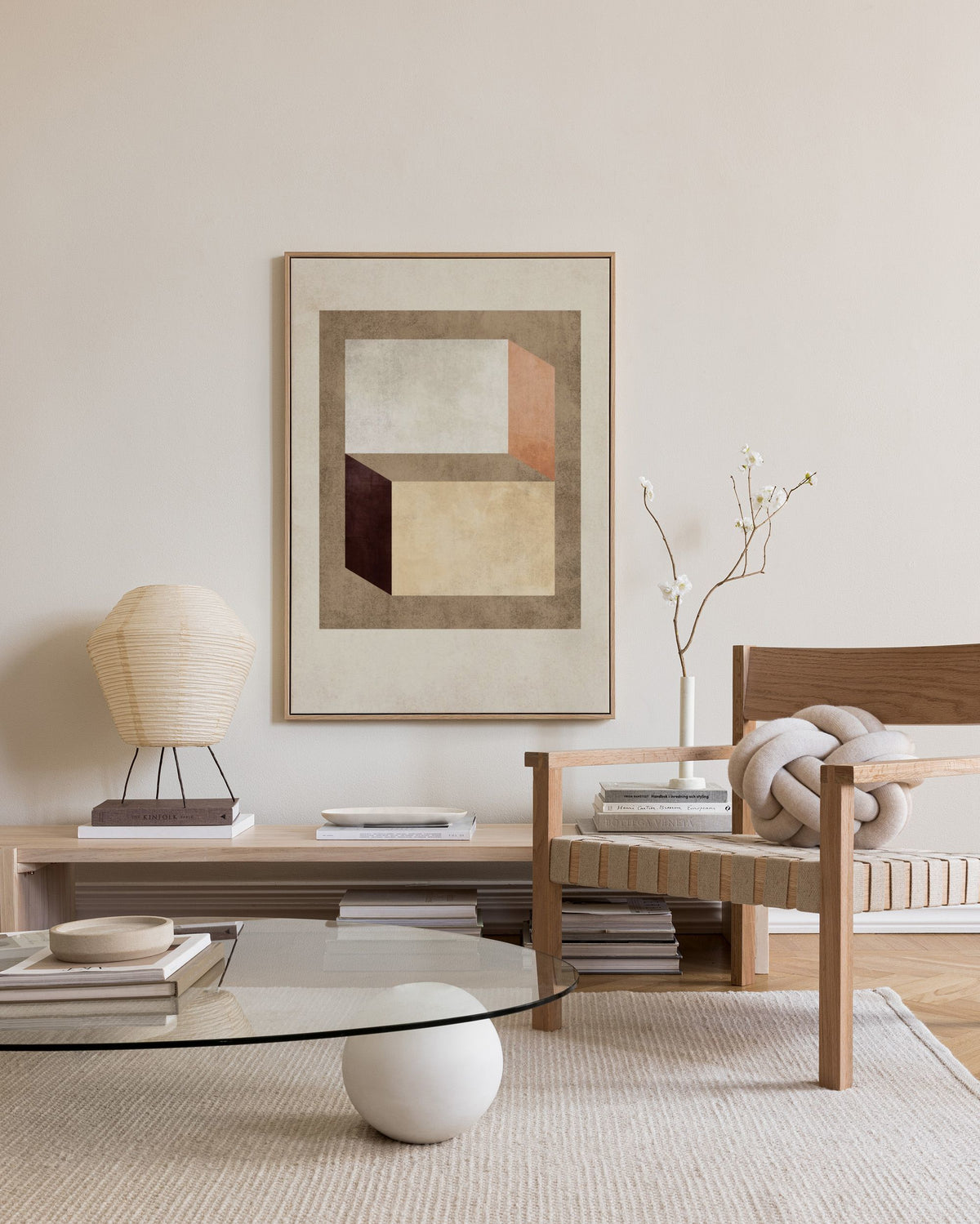 Muted Geometry Canvas print
