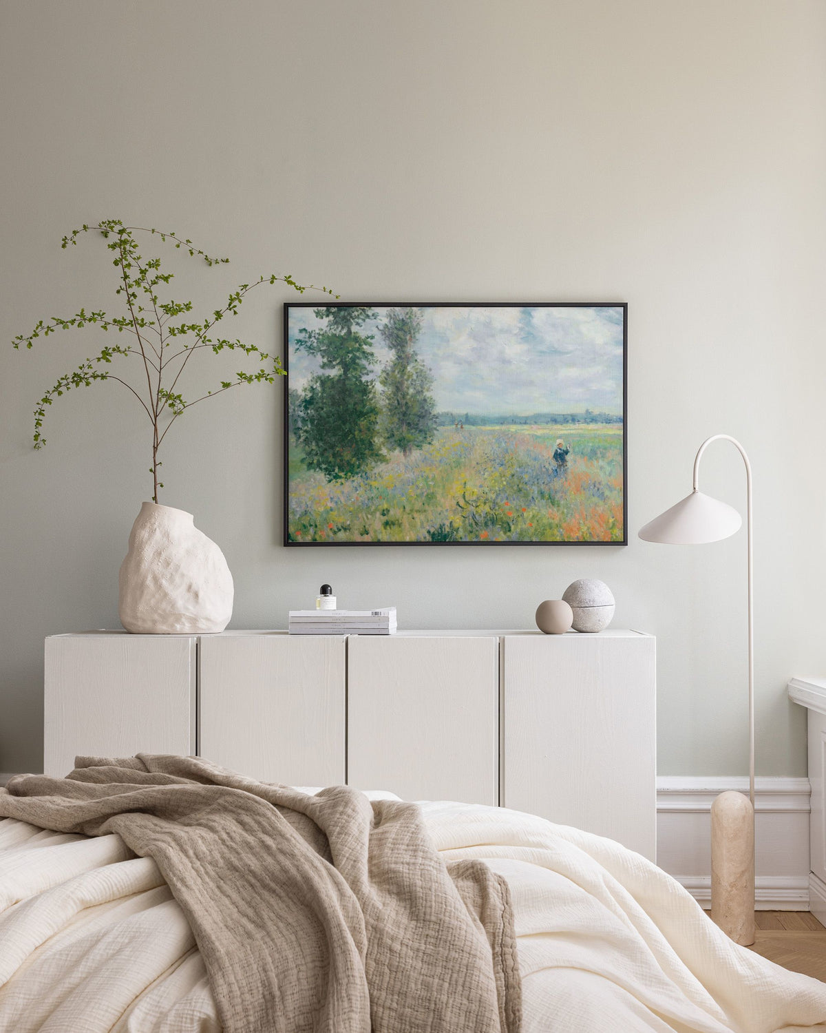 Monet - Poppy Fields Near Argenteuil Landscape Canvas print