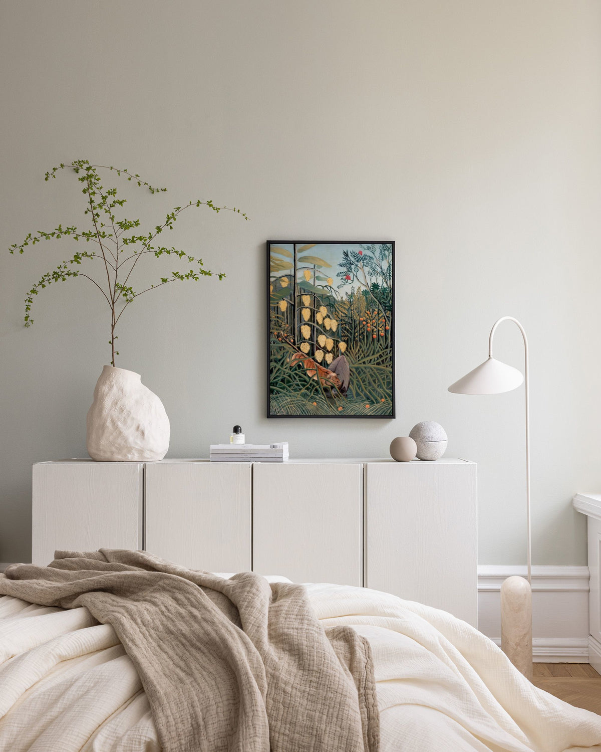 Rousseau - In a Tropical Forest. Struggle Between Tiger and Bull Canvas print