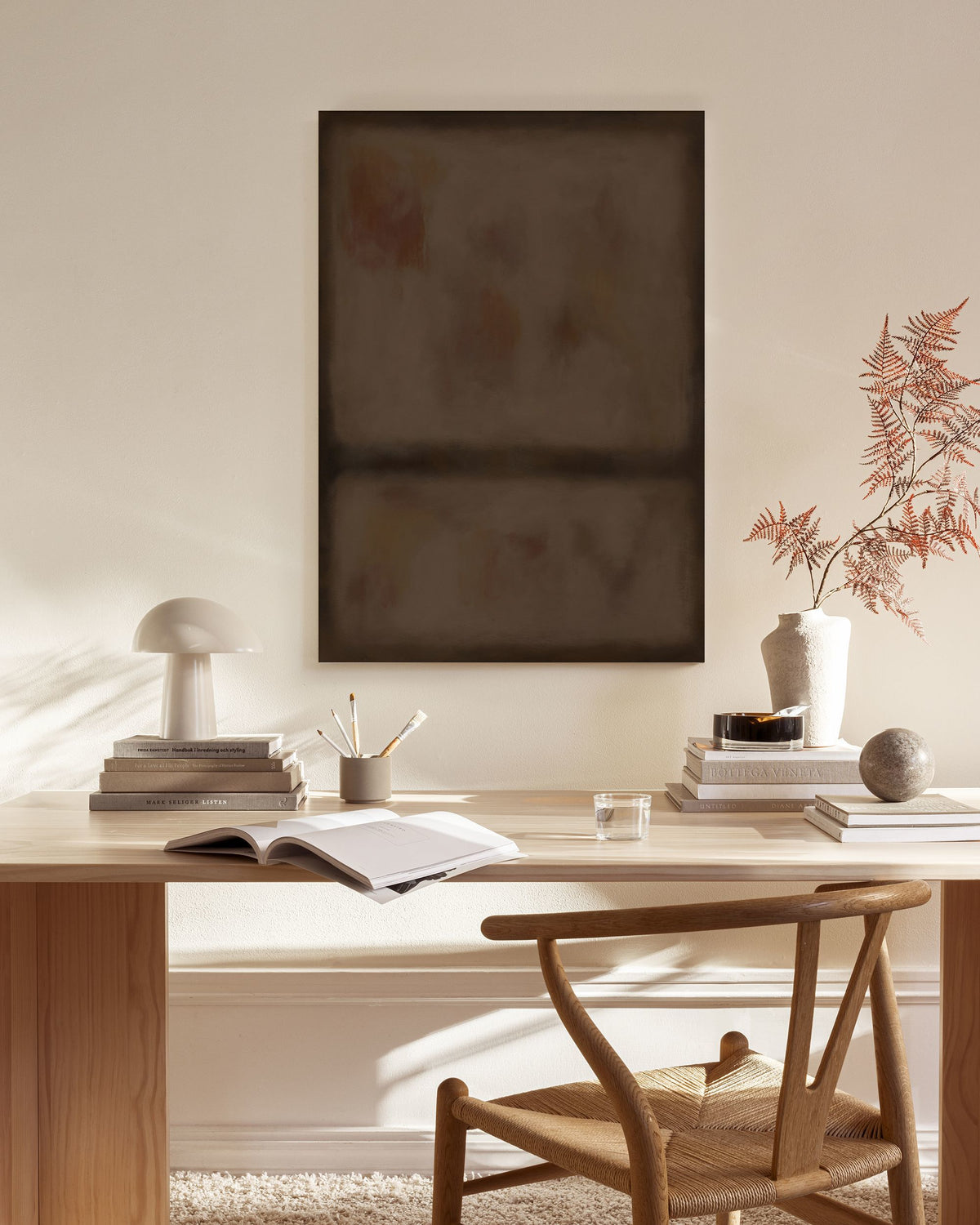 Division in Brown Canvas print