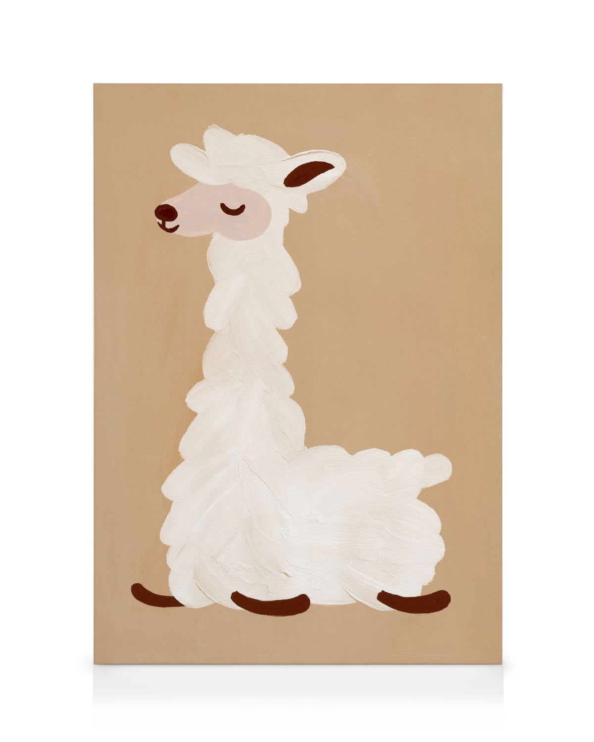 Lazy Lama Canvas print