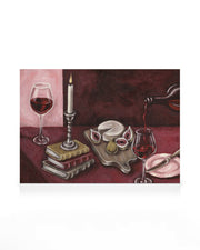 Bordeaux Table Canvas print