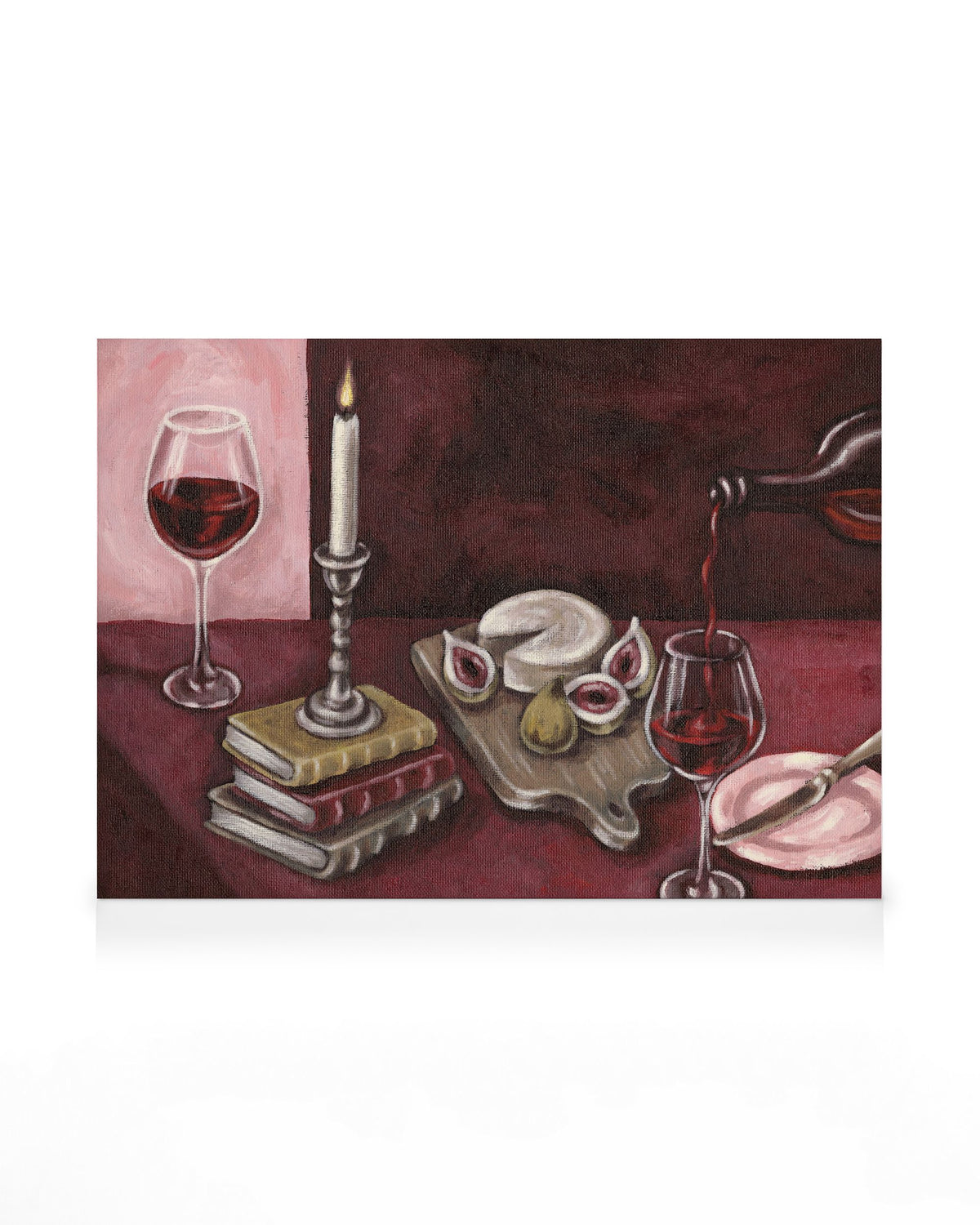 Bordeaux Table Canvas print