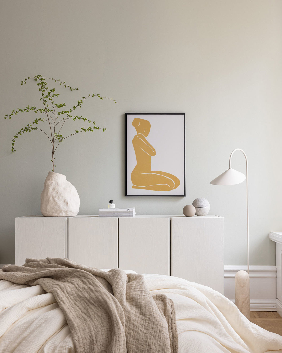 Cadmium Yellow Figure Canvas print
