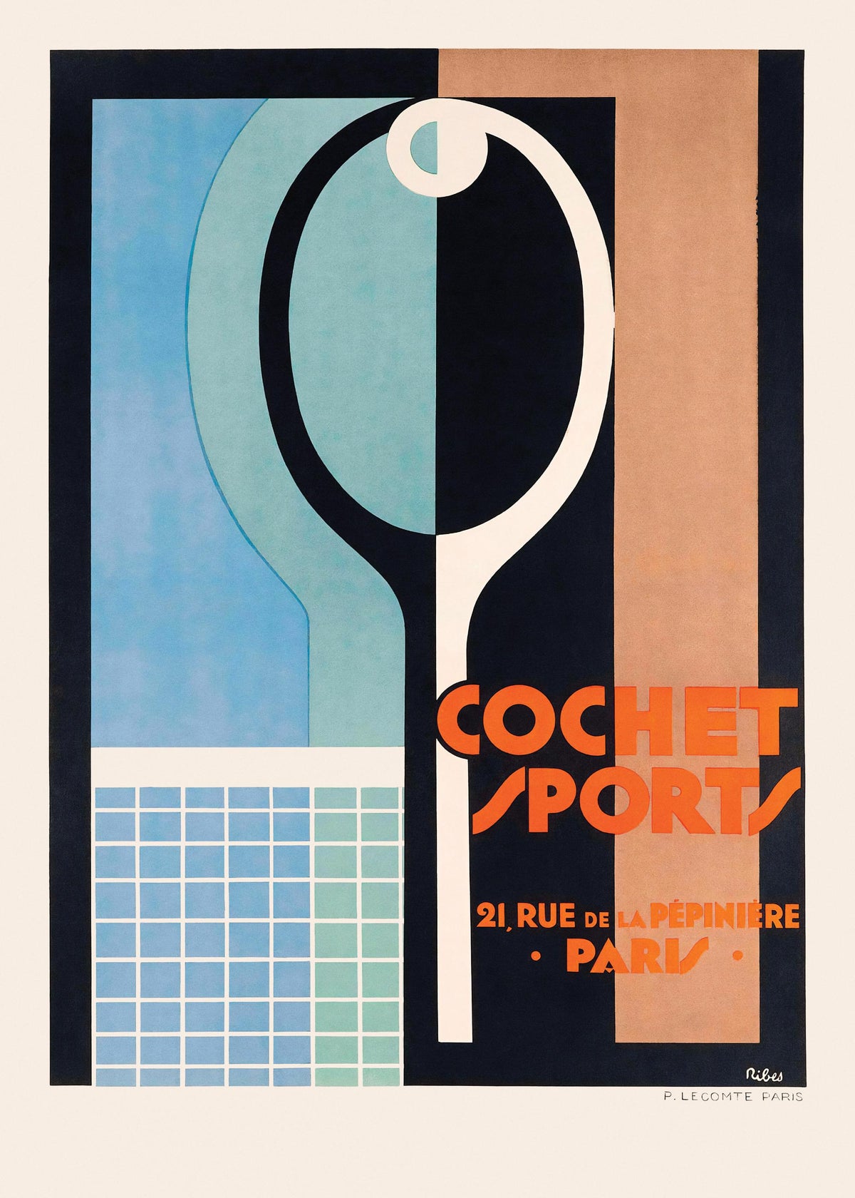 Vintage Tennis Print