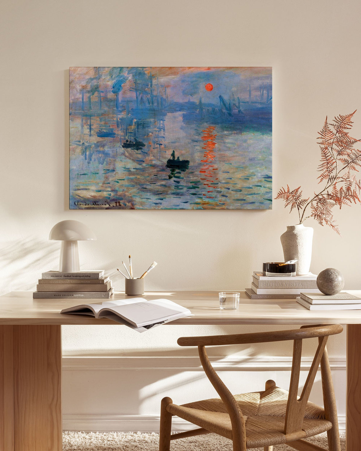 Monet - Impression, Sunrise Canvas print