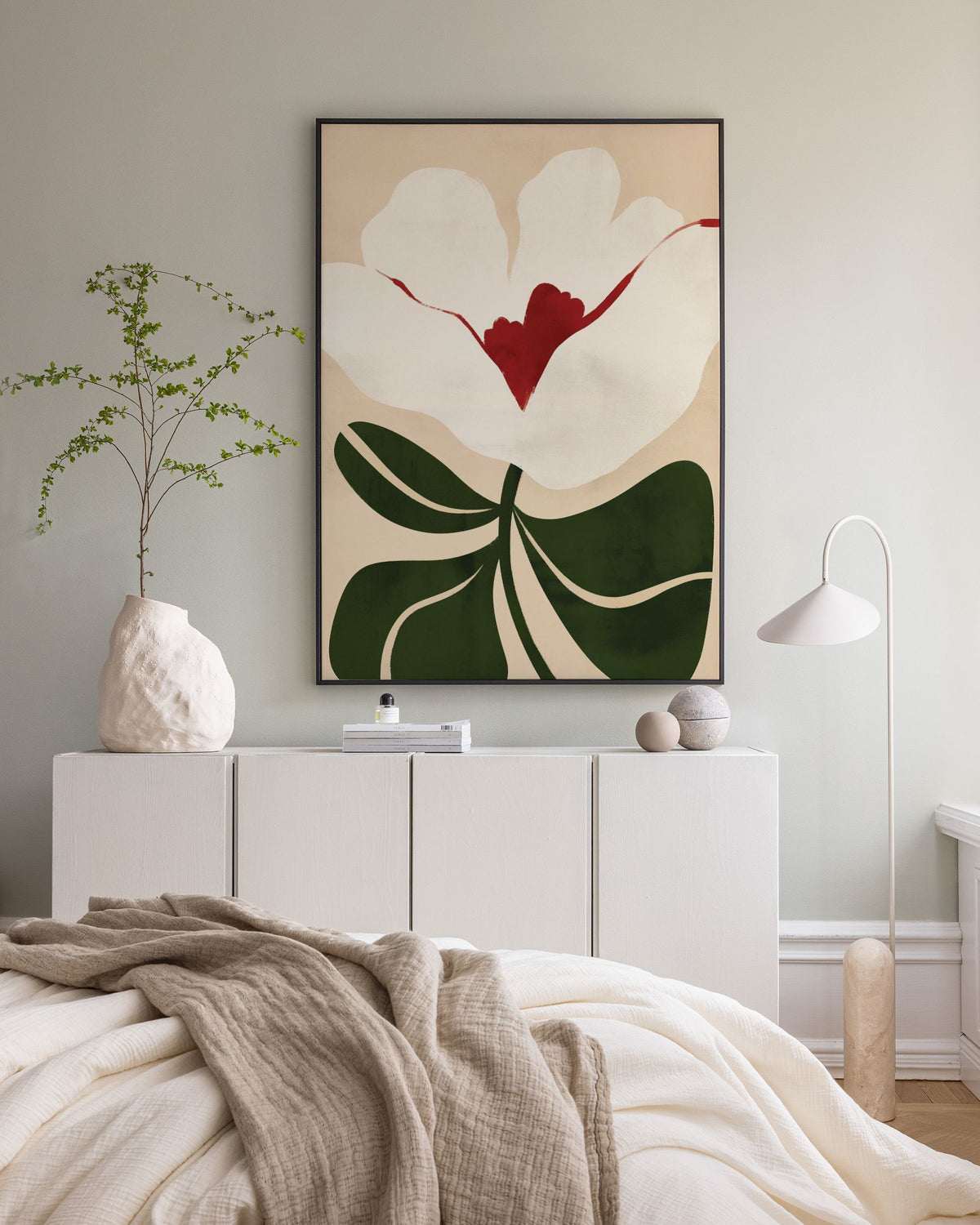 Illustrated Floral Canvas print