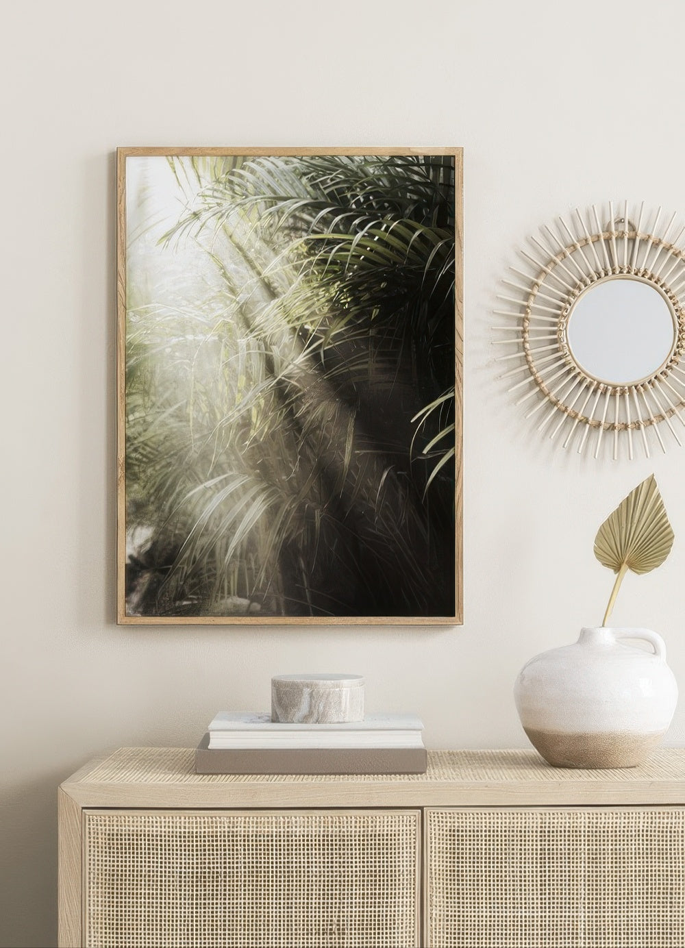 Hazy Palm Trees Print