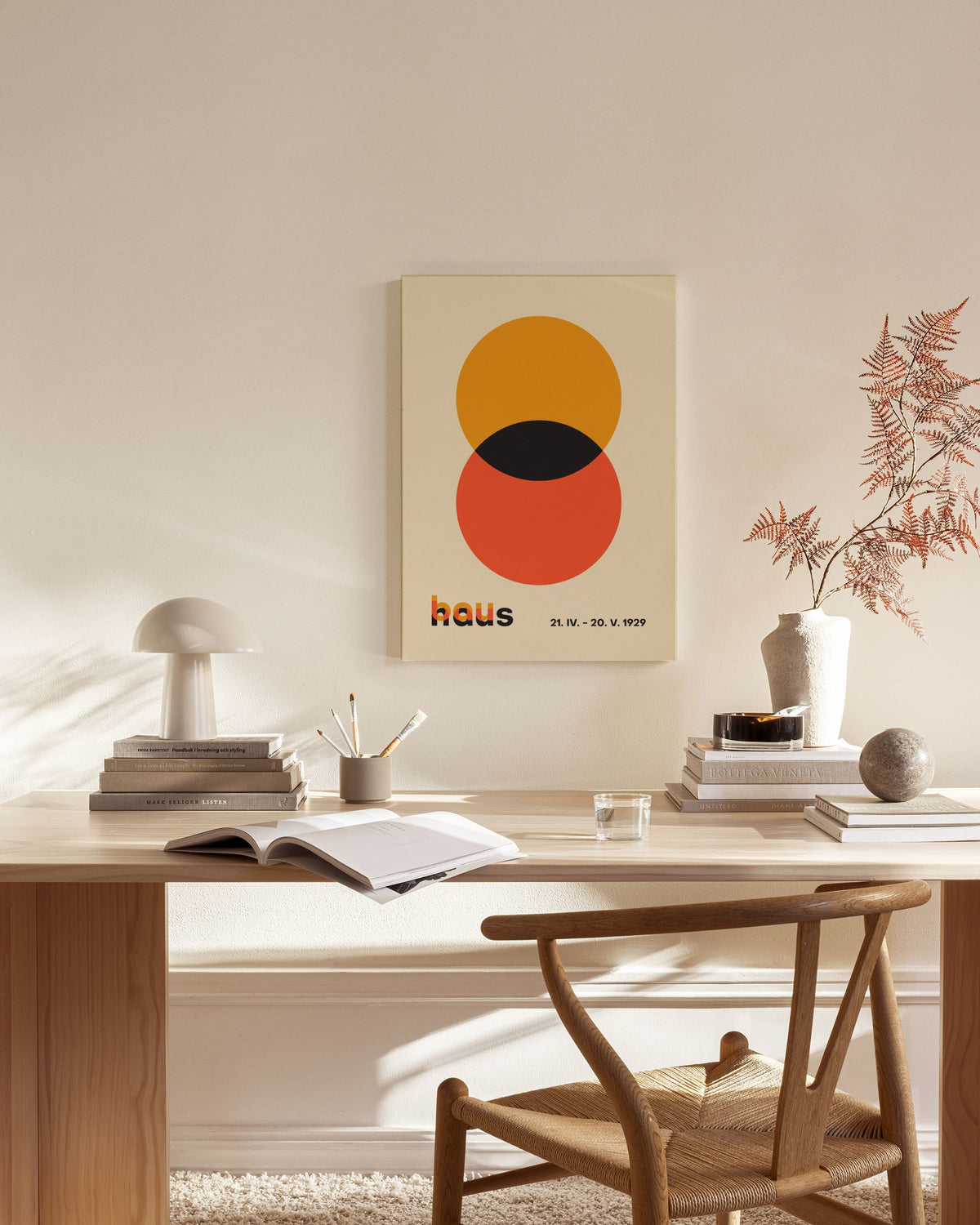 Bauhaus Circles Canvas print