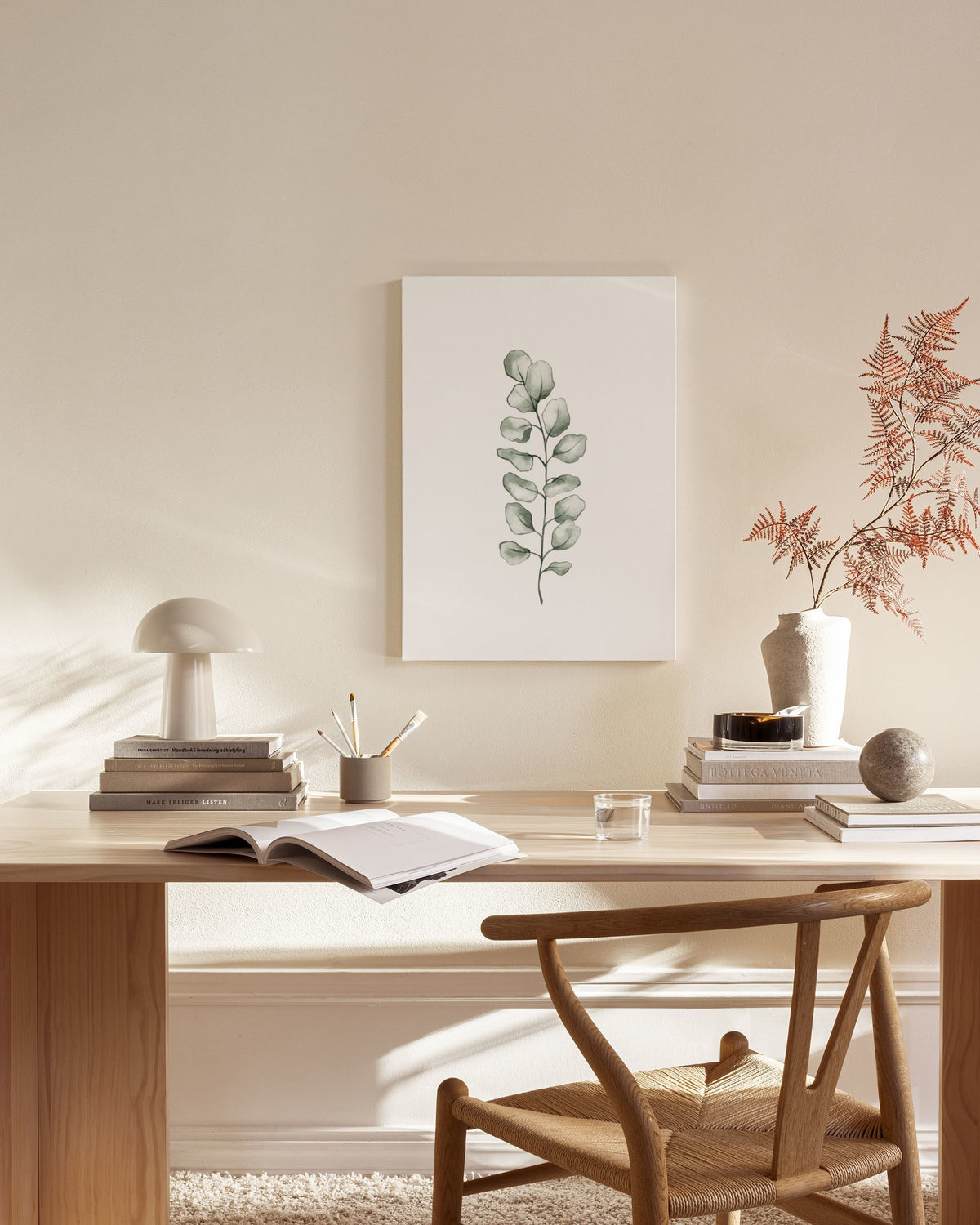 Watercolor Eucaluptus Canvas print