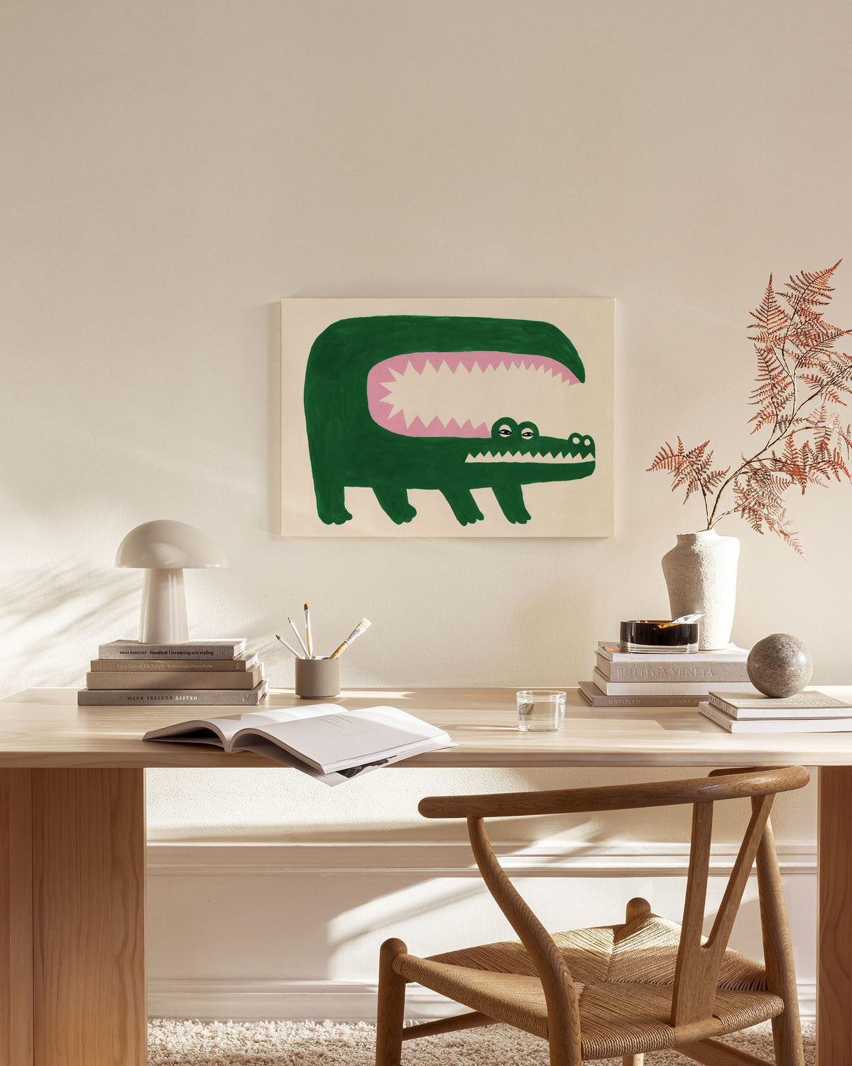 Crocodile Crush Canvas