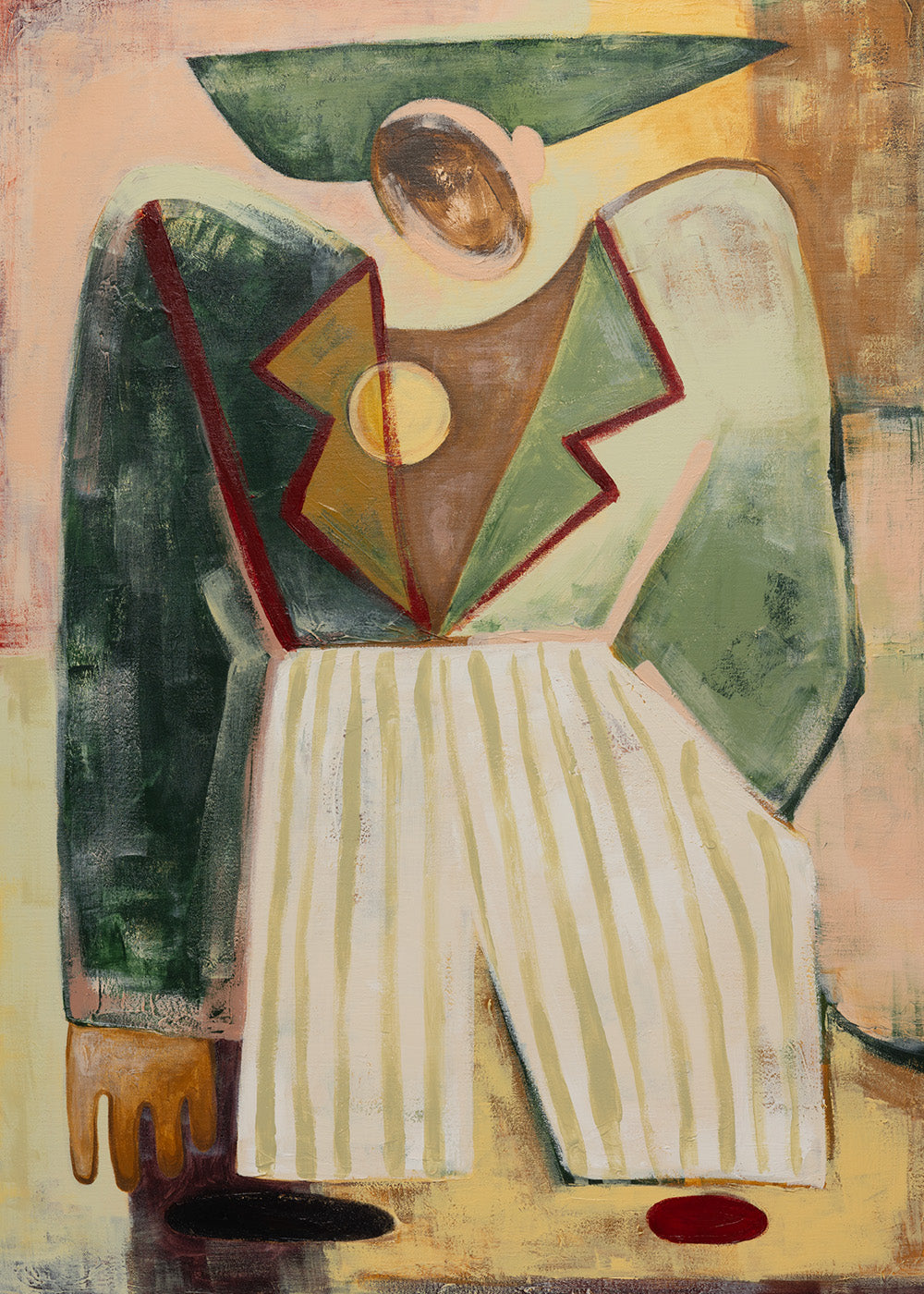 Figure in Suit Print