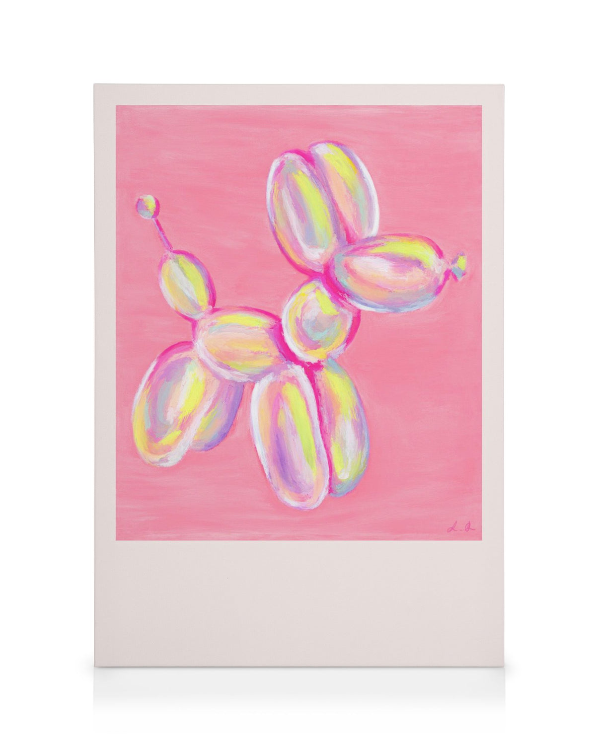 Colorful Balloon Dog Canvas print