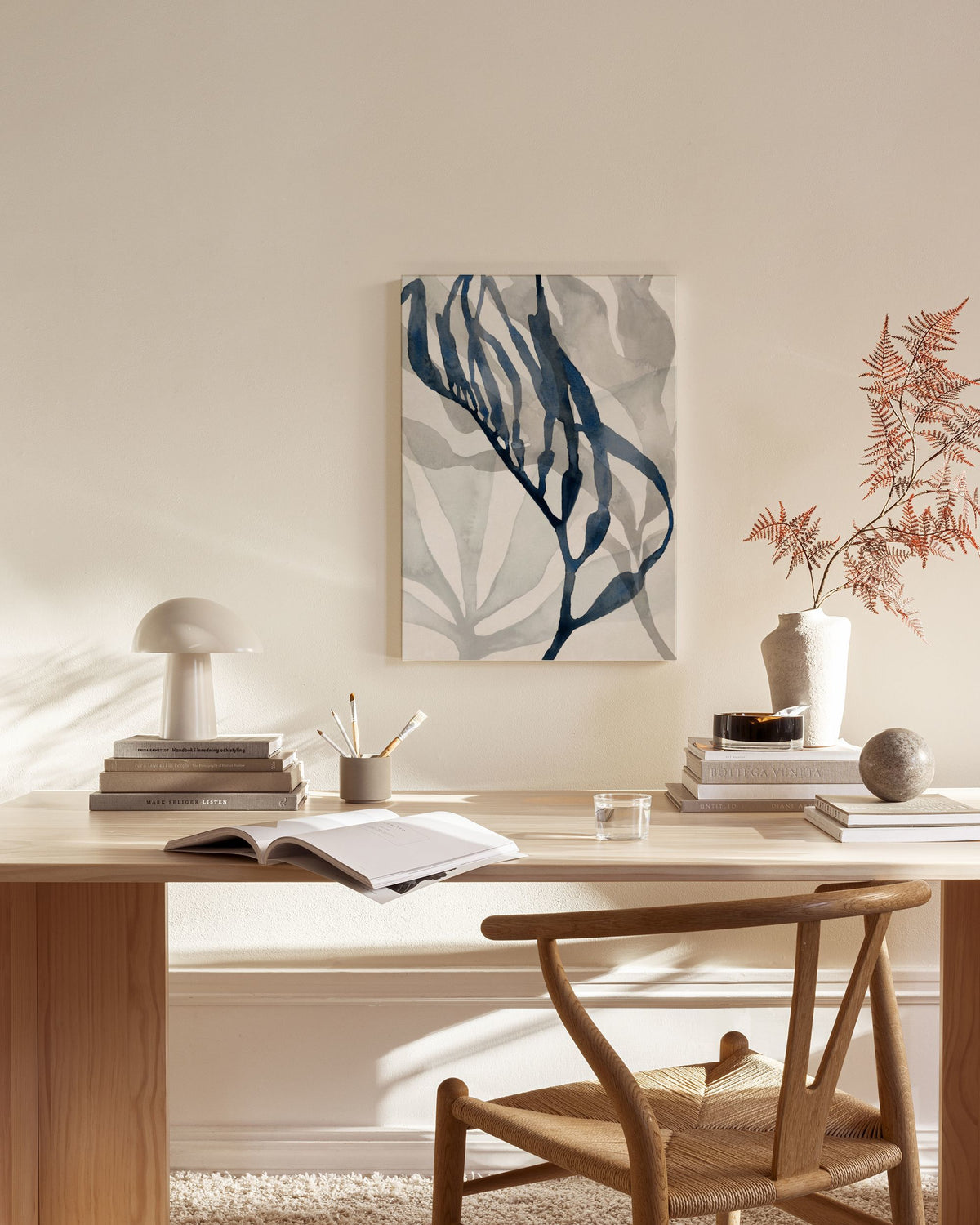 Watercolor Seaweed No2 Canvas print