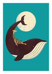 The Giraffe and the Whale Print