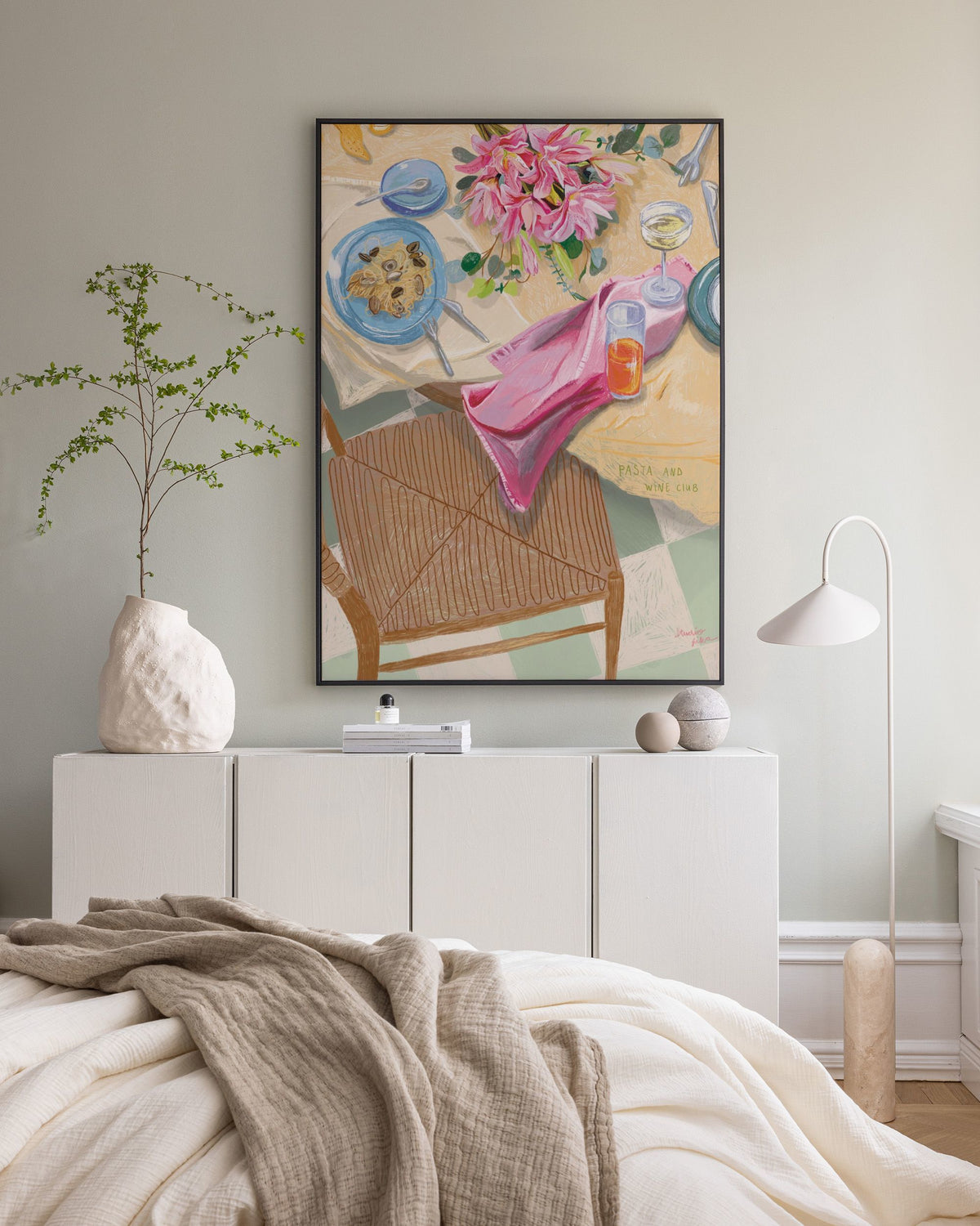 Loïs Langenberg - Pasta and Wine Club Canvas print