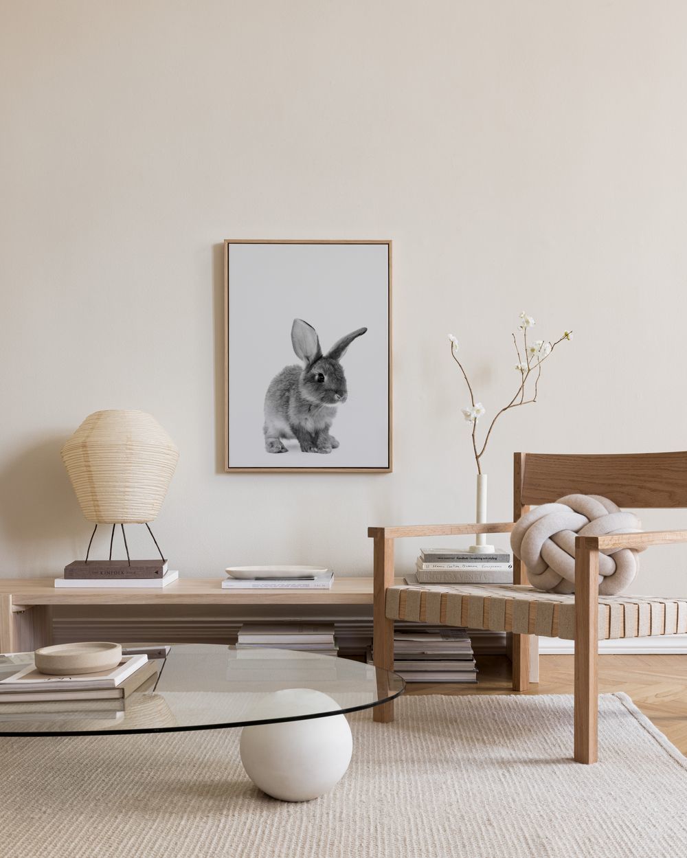 The Little Bunny Canvas print