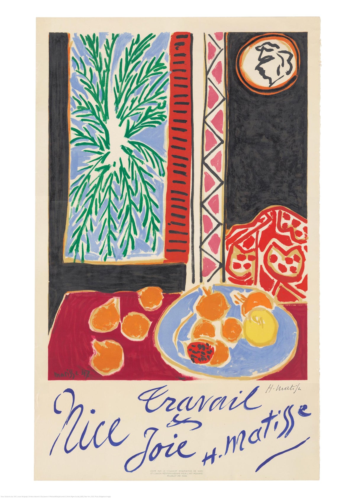 Matisse - Nice, Travail et Joie Print
