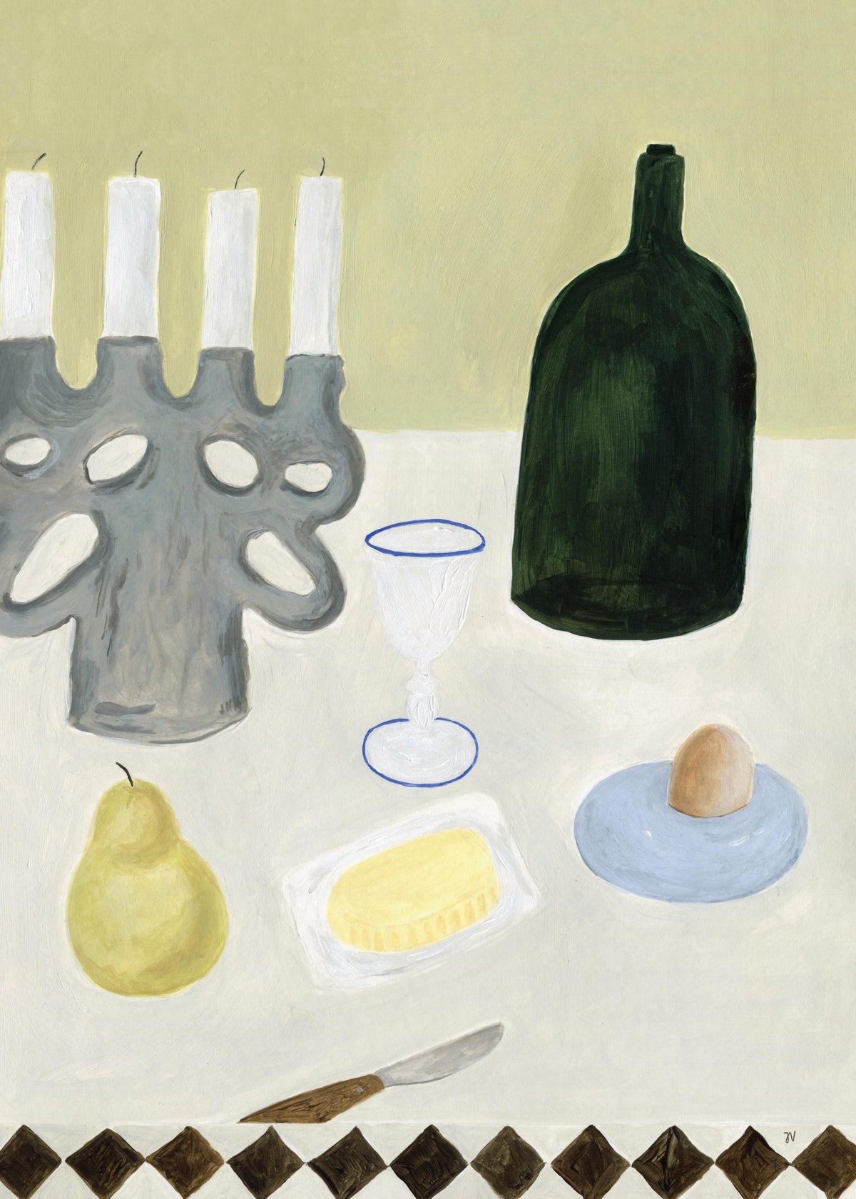 Isabelle Vandeplassche - Petit-déjeuner Print
