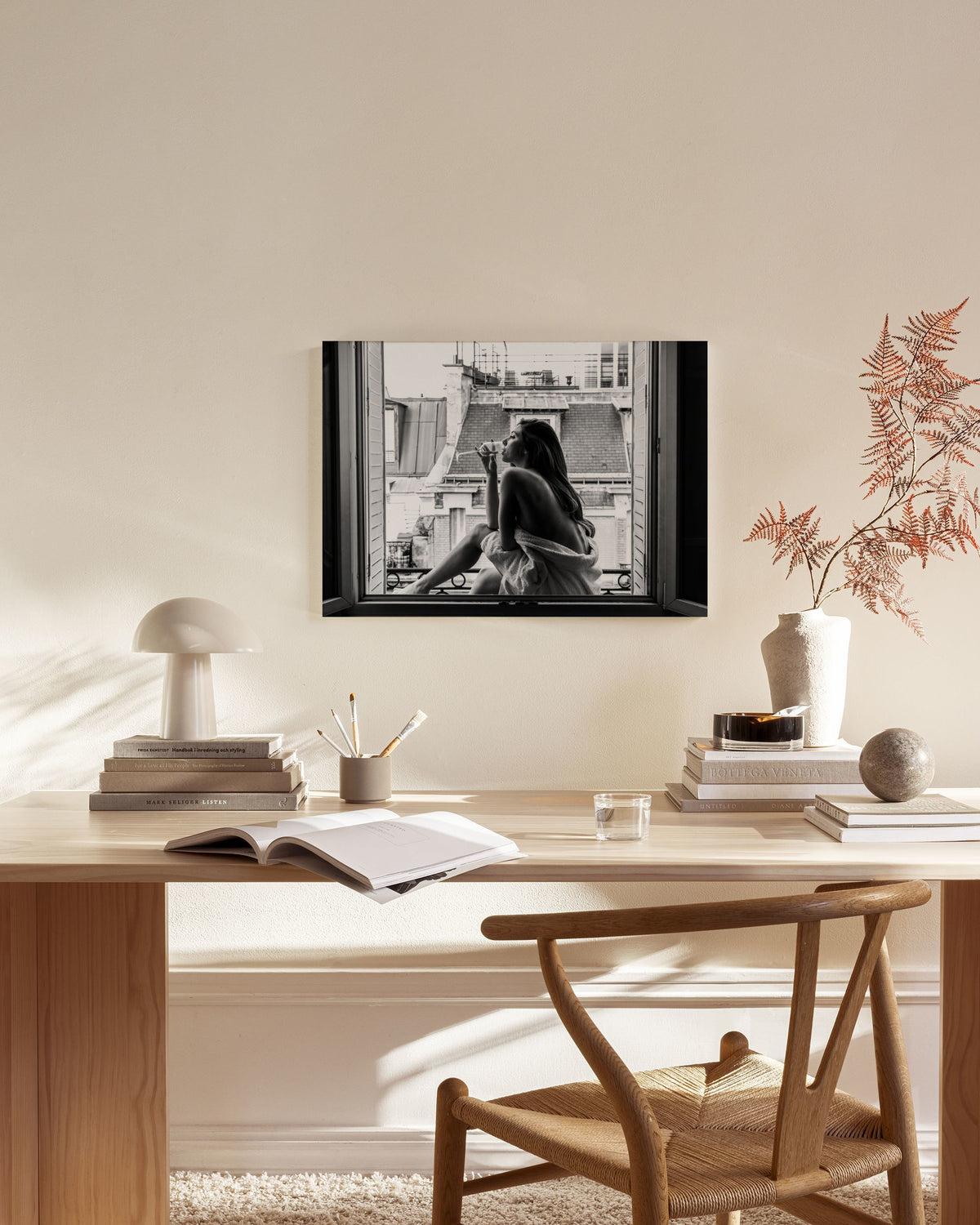A Sip of Wine Canvas print