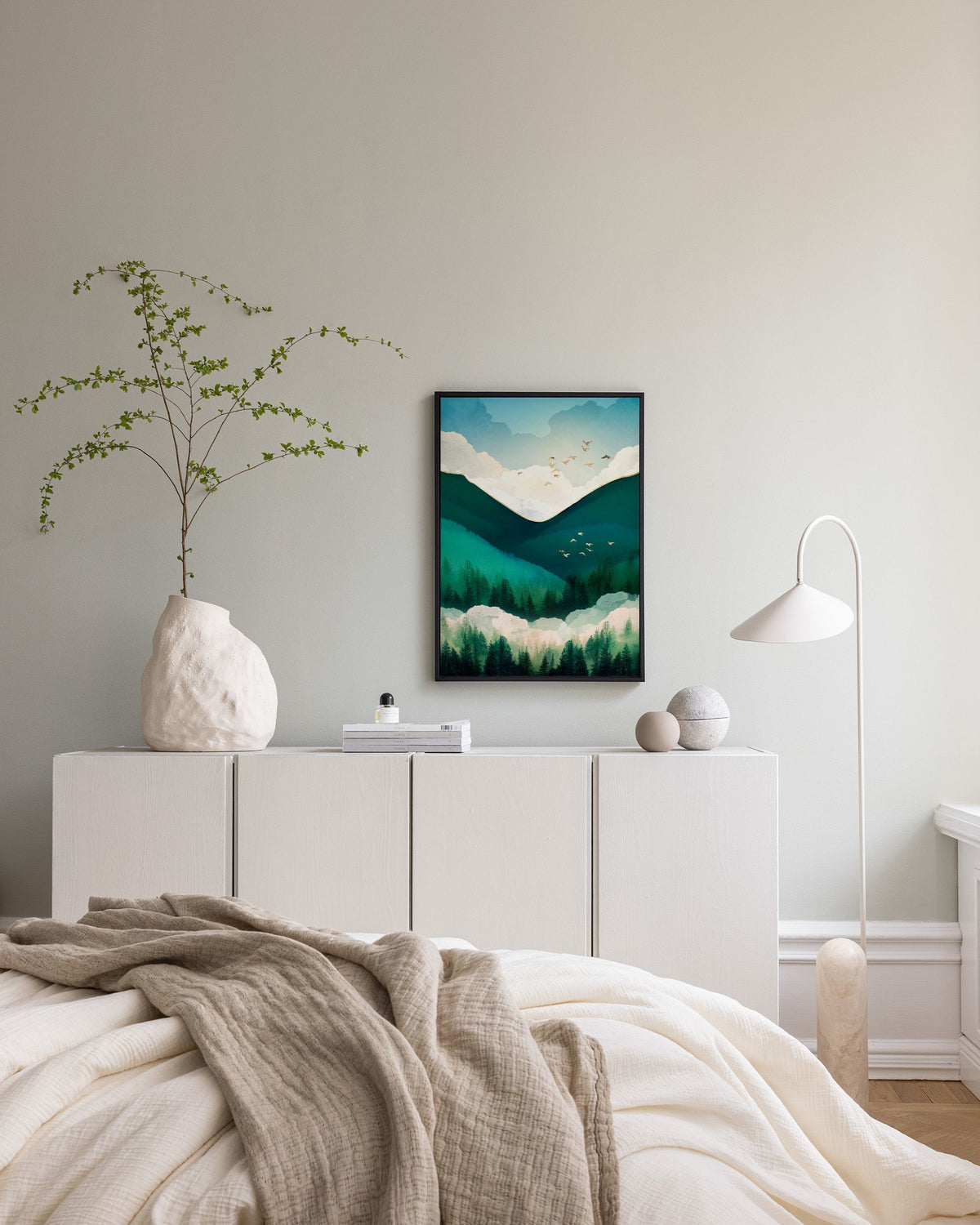 SpaceFrog Designs - Emerald Hills Canvas print