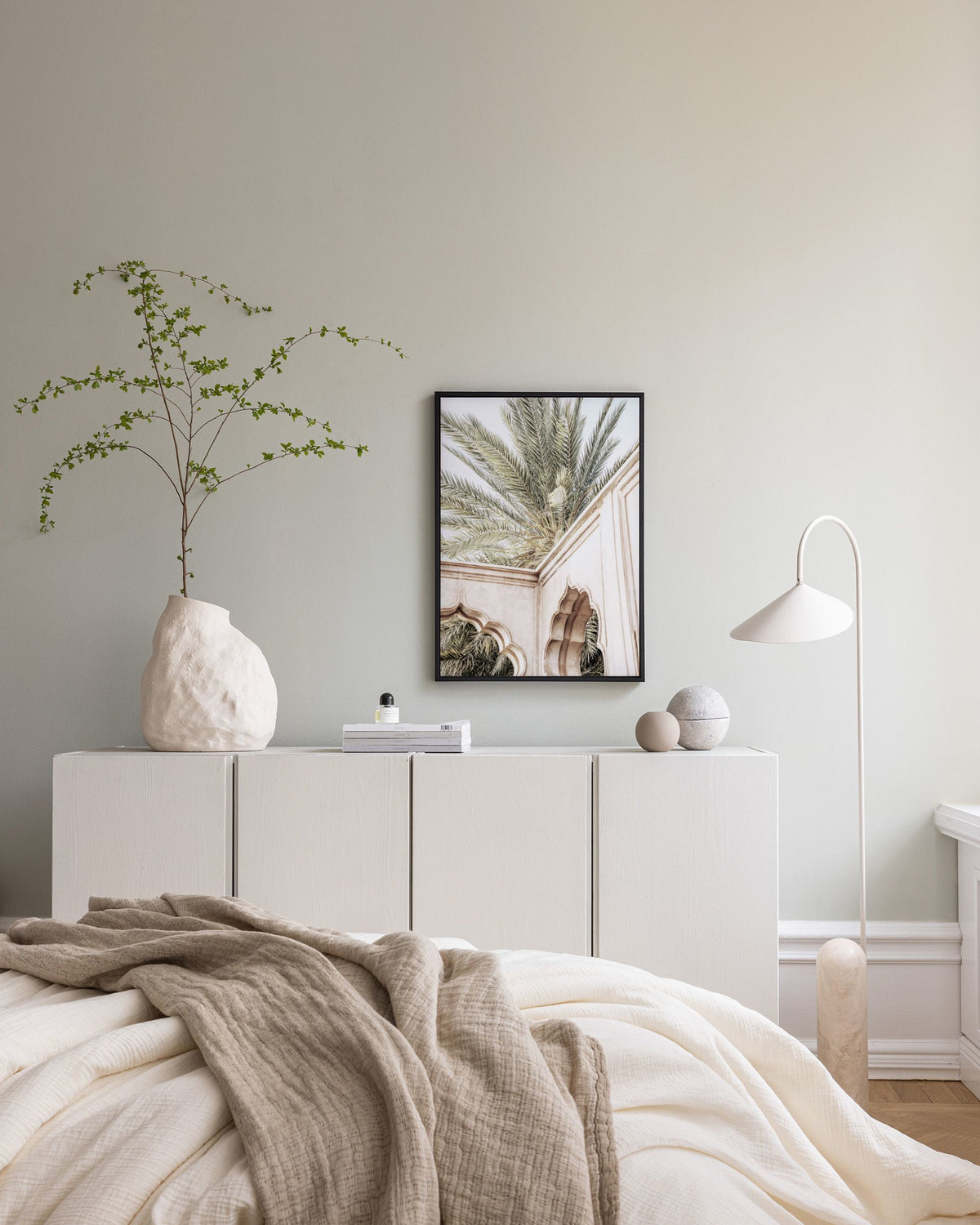 Palm Curves Canvas print