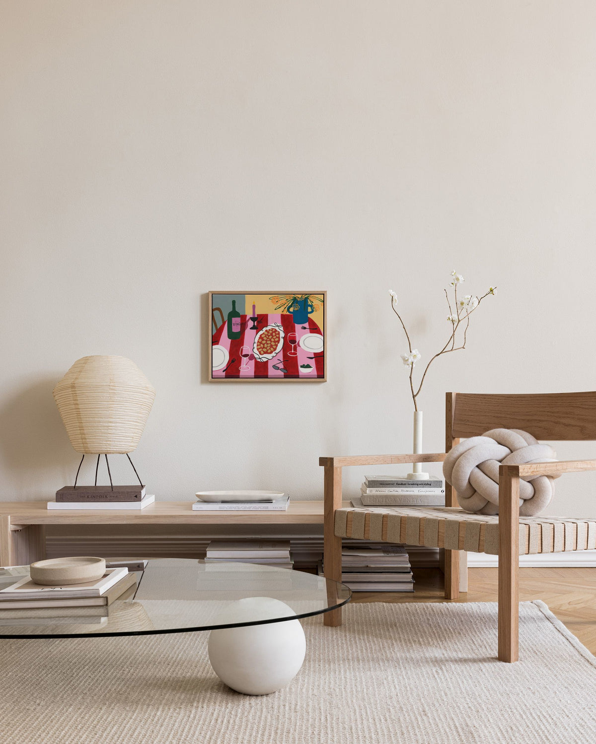 Girl Dinner Canvas print