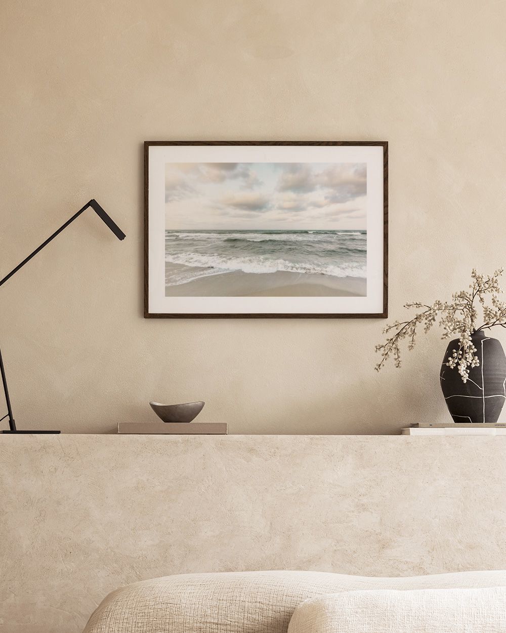 Jade Green Waves Print