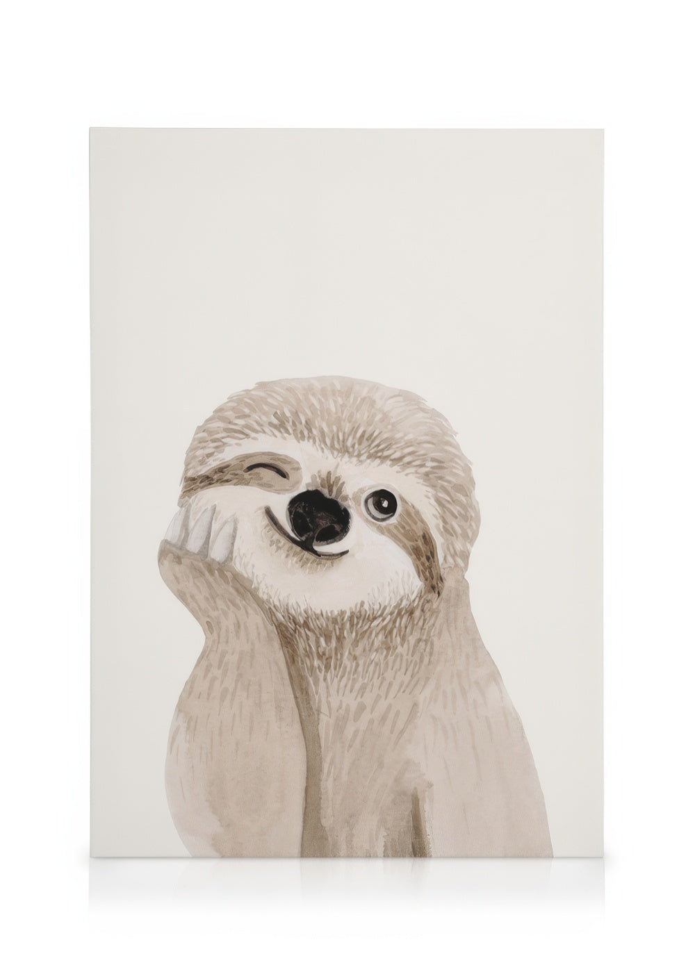 Cheeky Sloth Canvas print