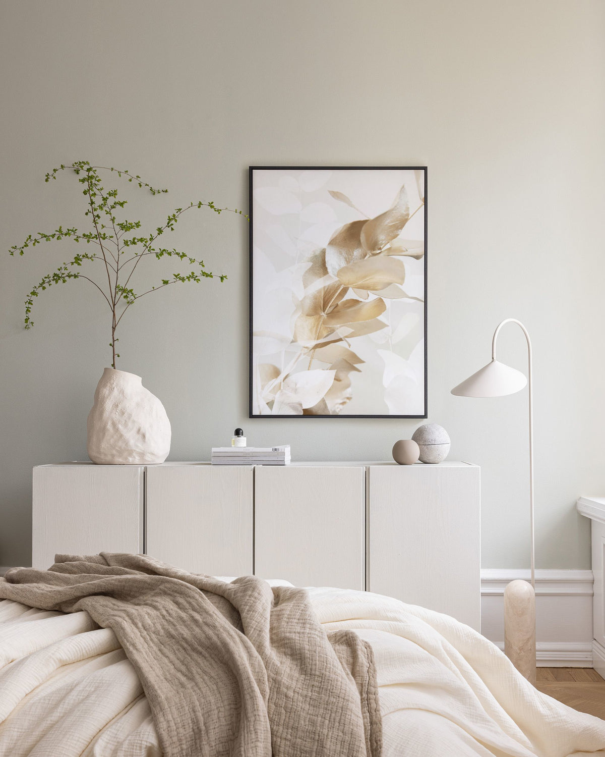 Golden Eucalyptus No1 Canvas print