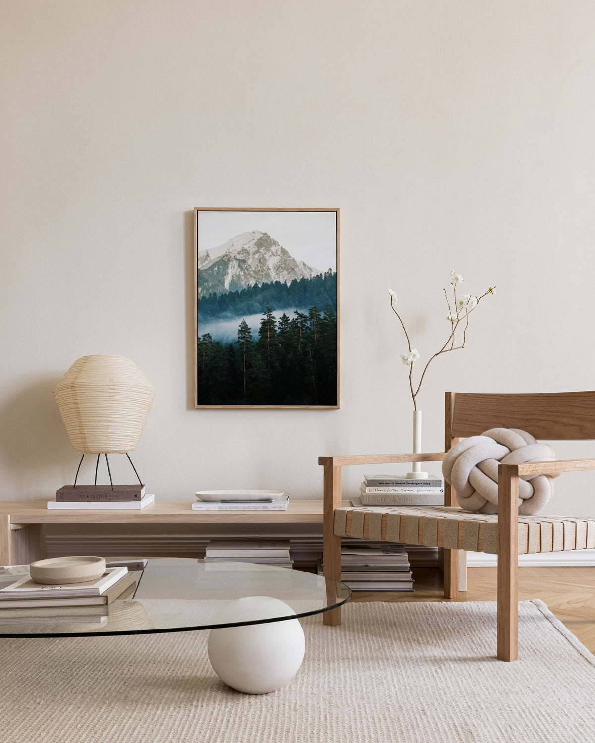 Mountain and Forest Canvas print