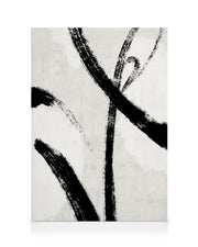 Black Brush Strokes No1 Canvas print