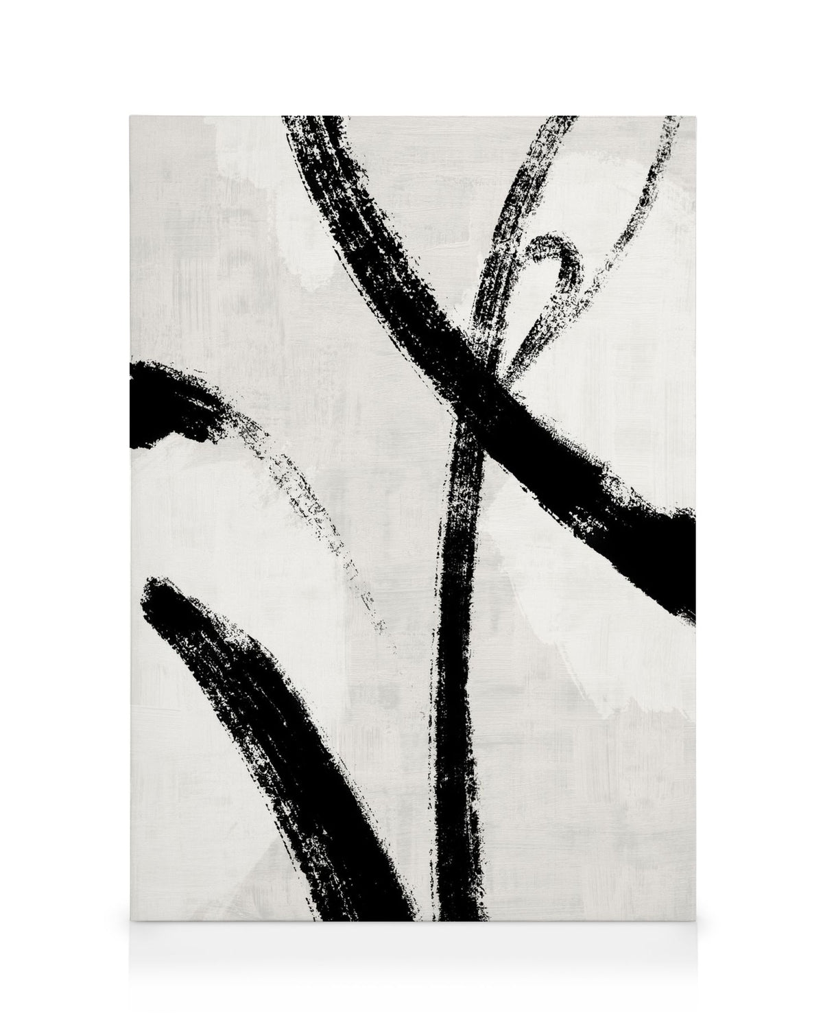Black Brush Strokes No1 Canvas print