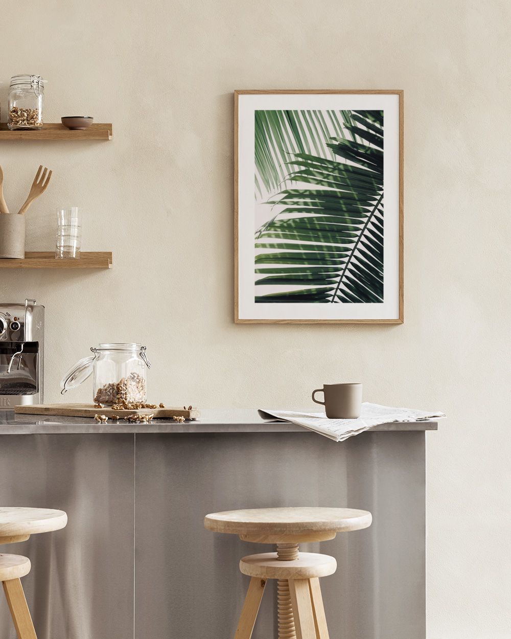 Sunray Palm Print