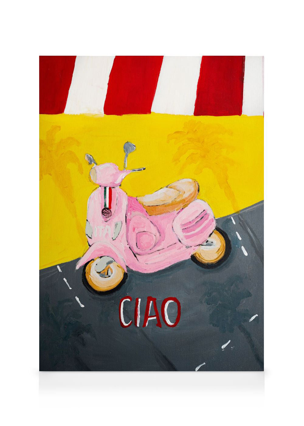 Karolina Mila - Pink Vespa Canvas print