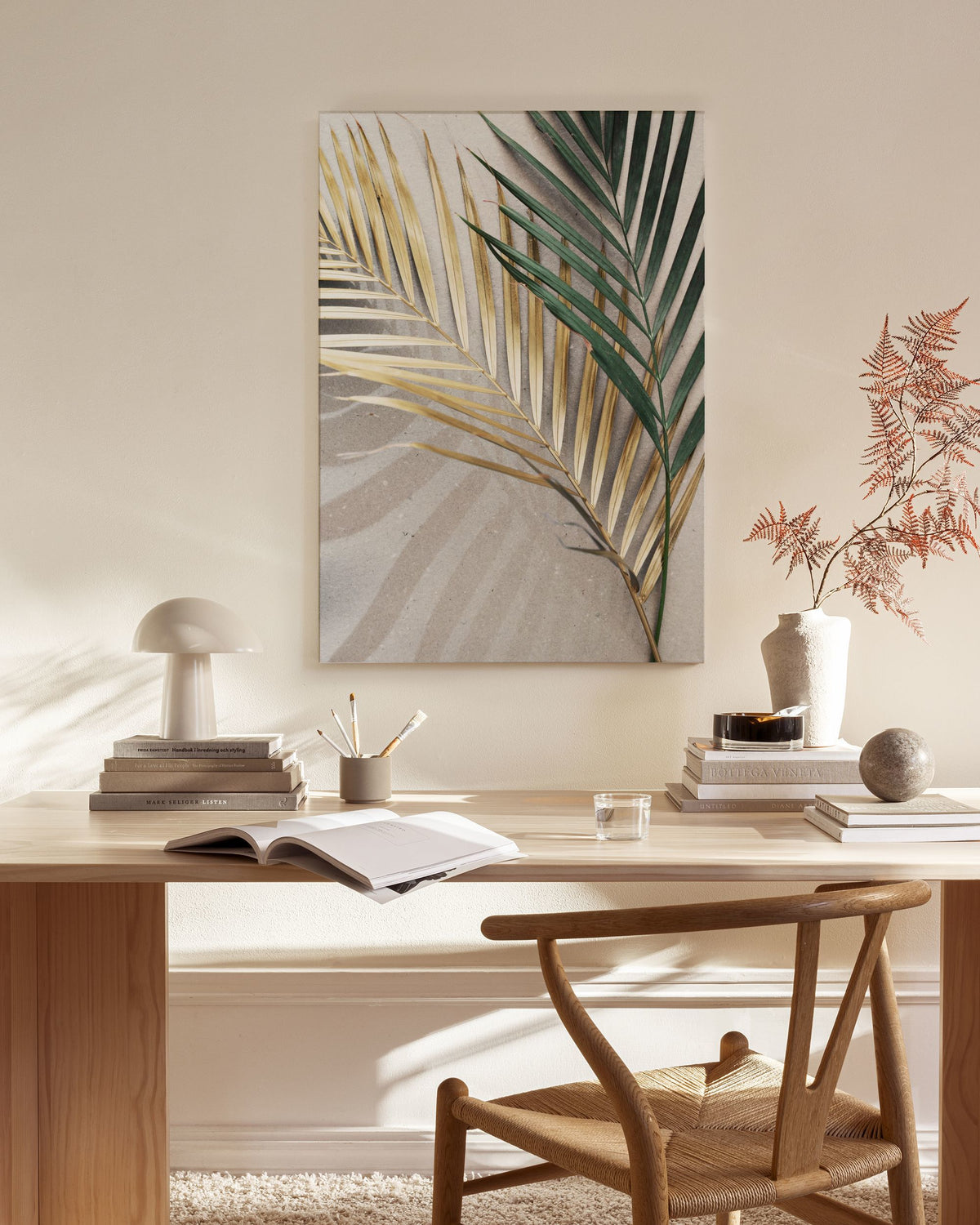 Golden Leaves Canvas print