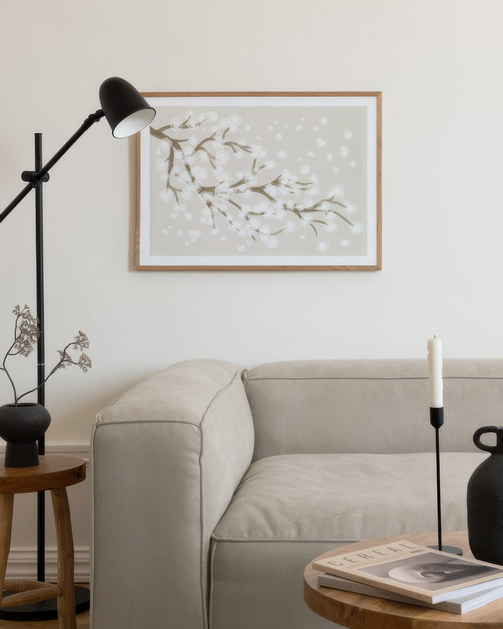 Japandi Cherry Blossom Print