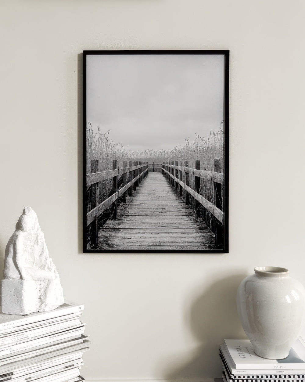 Monochrome Path Print