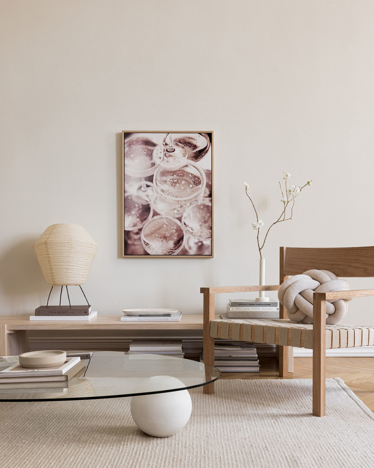 Champagne Blush Canvas print