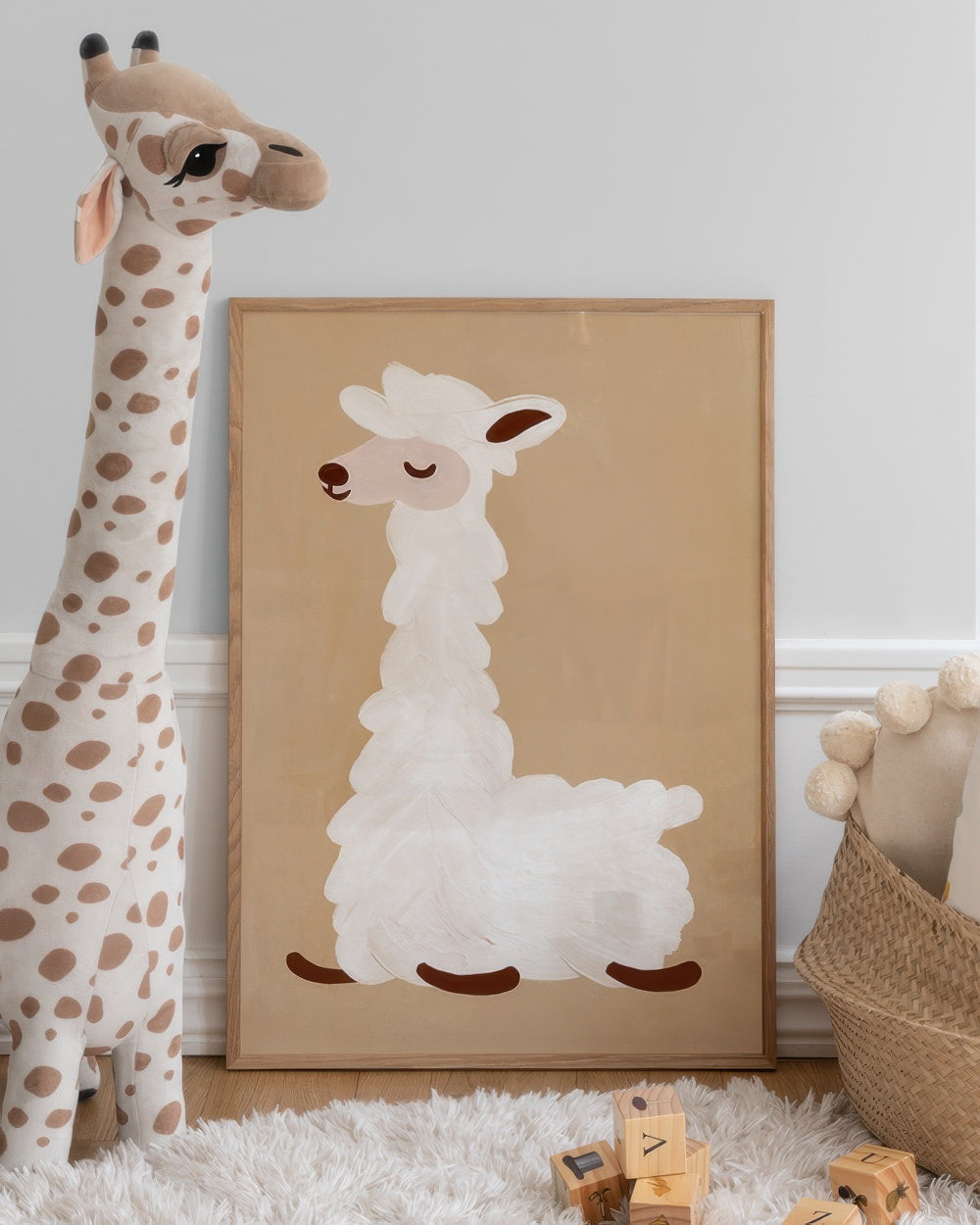 Lazy Lama Print
