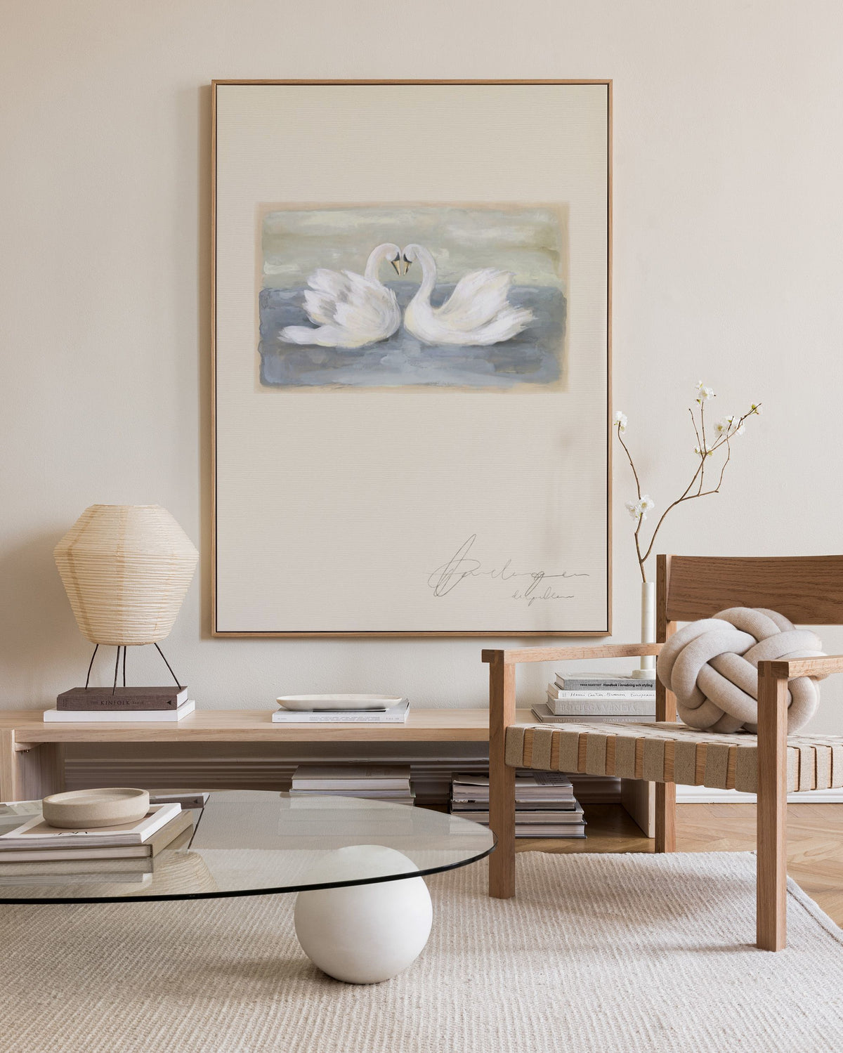 The Swans Canvas print