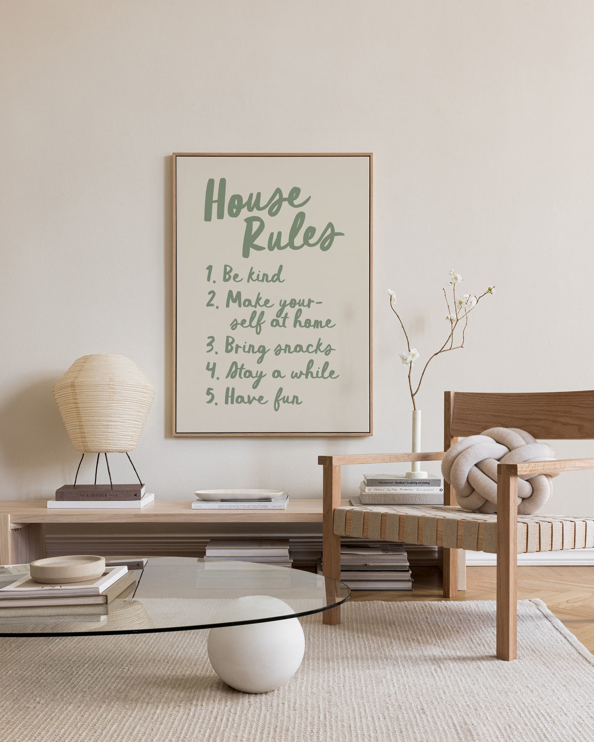 The House Rules Canvas print